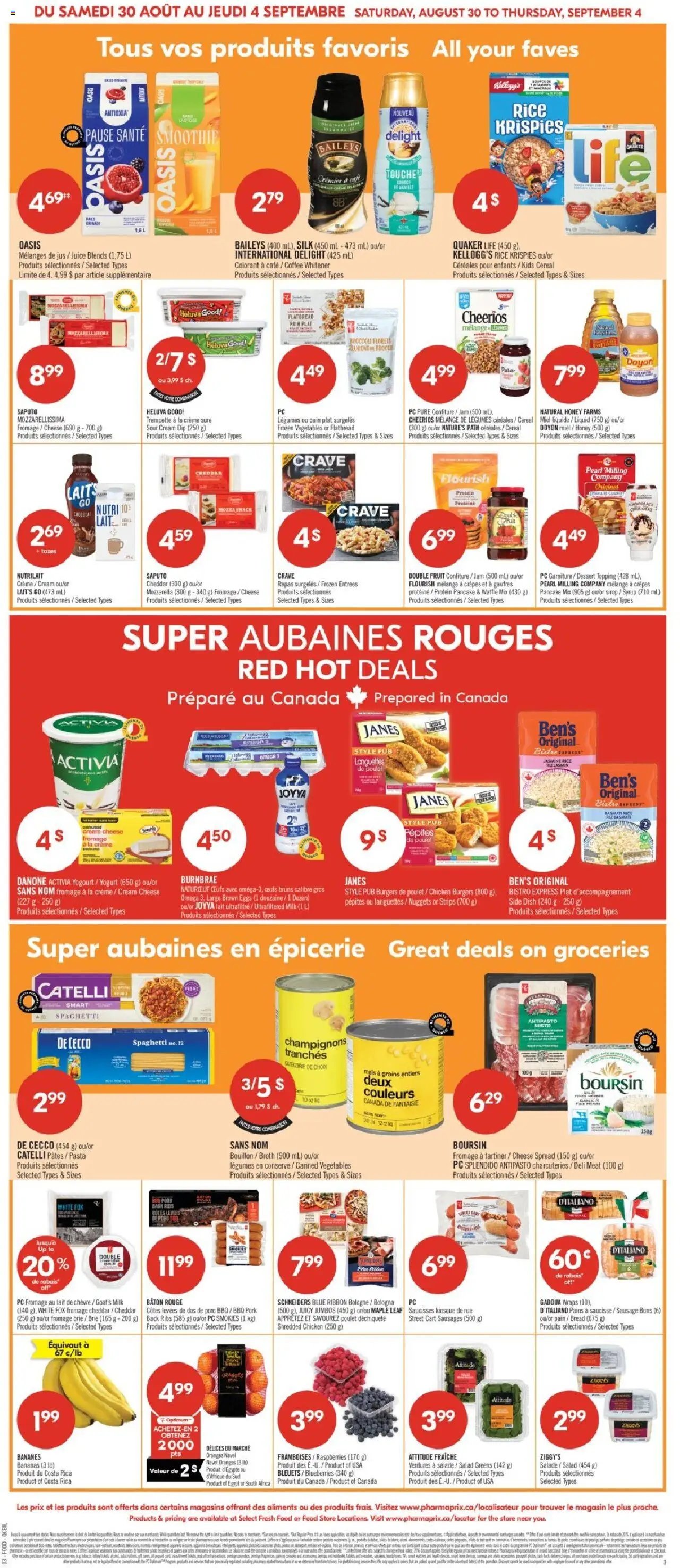 Pharmaprix flyer from 30.08.2025 Weekly flyer / circulaire