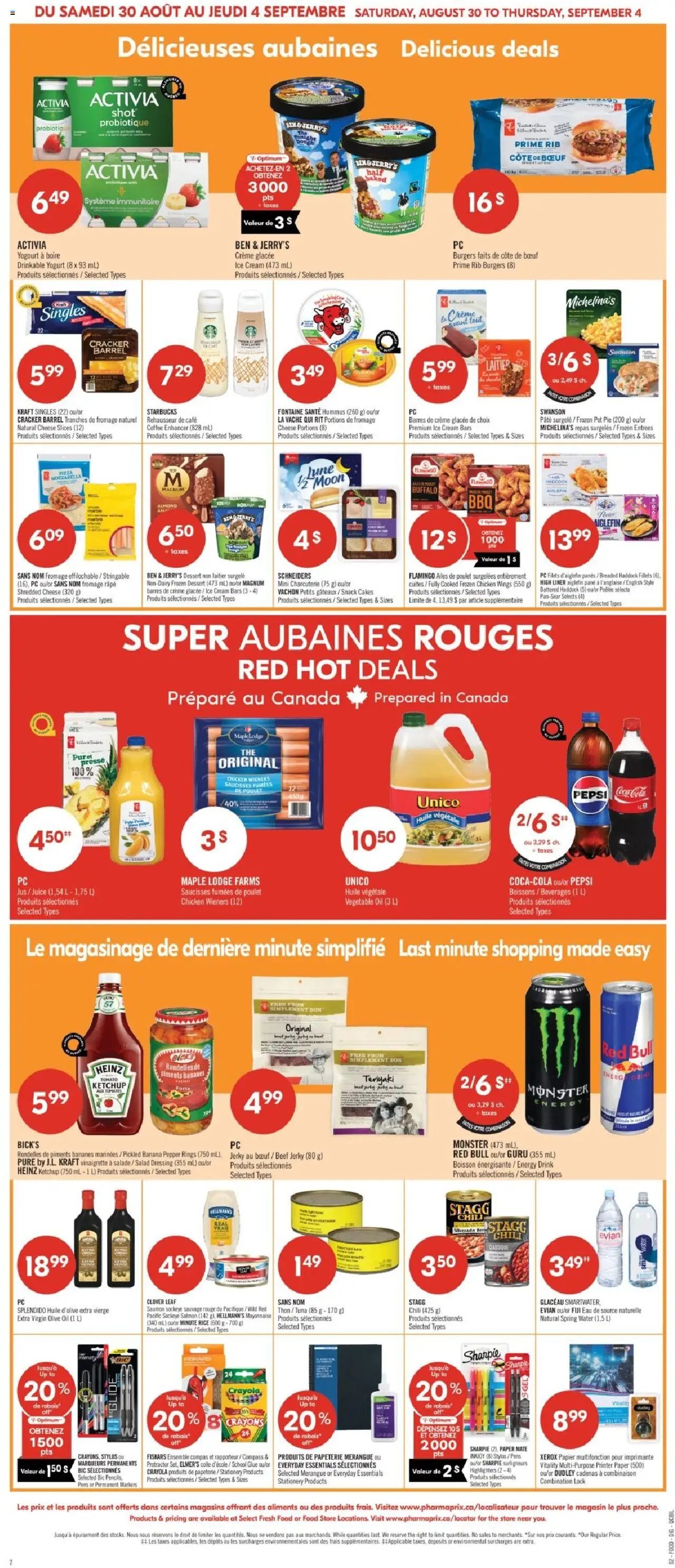 Pharmaprix flyer from 30.08.2025 Weekly flyer / circulaire