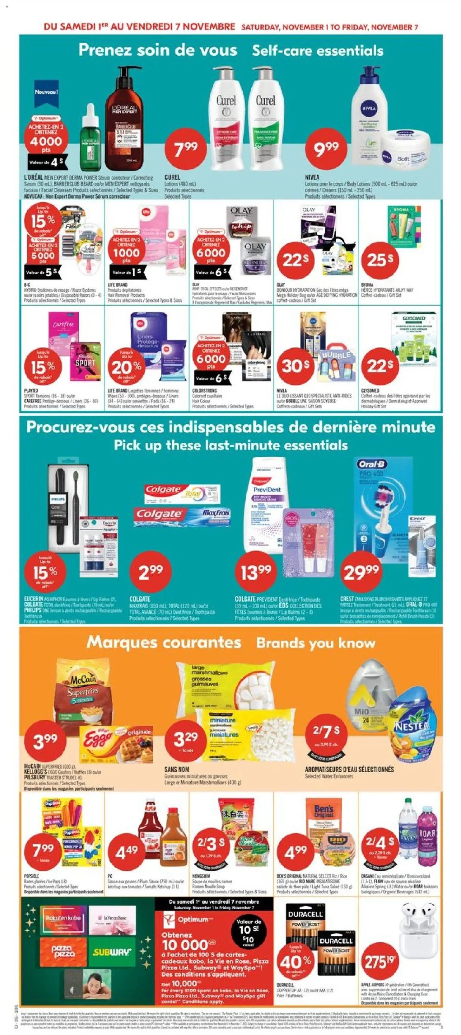 Pharmaprix flyer from 01.11.2025 Weekly flyer / circulaire