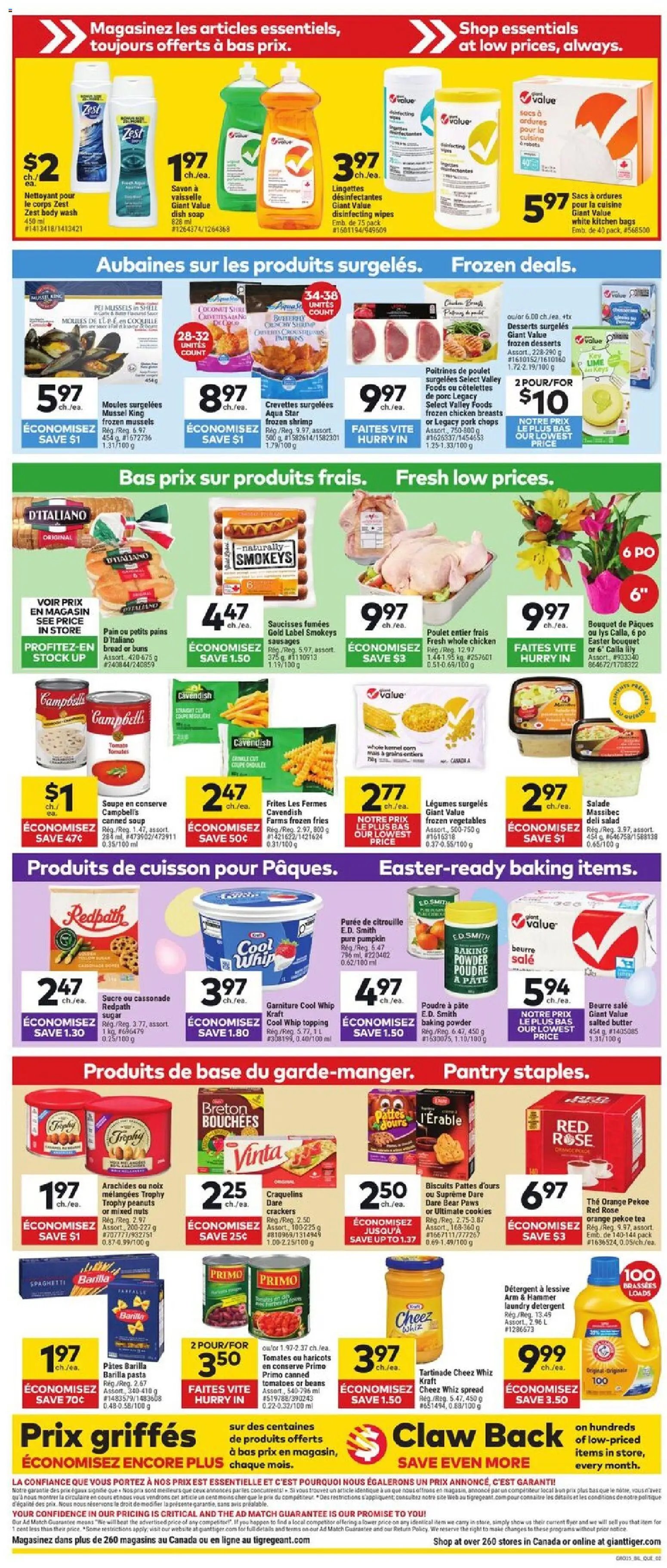 Giant Tiger flyer from 01.04.2026 Giant Tiger weekly flyer / circulaire
