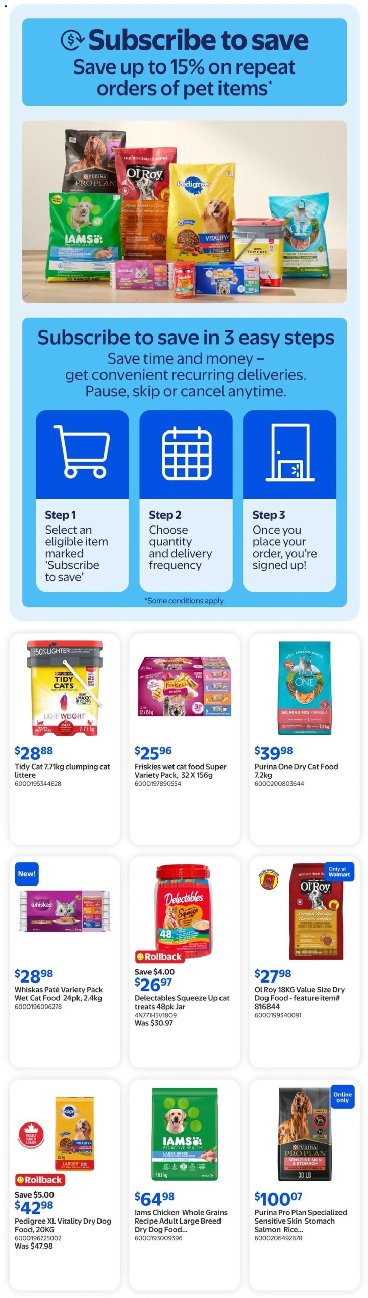 Walmart flyer from 30.04.2026 Walmart flyer - The Pet Event (2026-04-30 - 2026-05-27) | 3