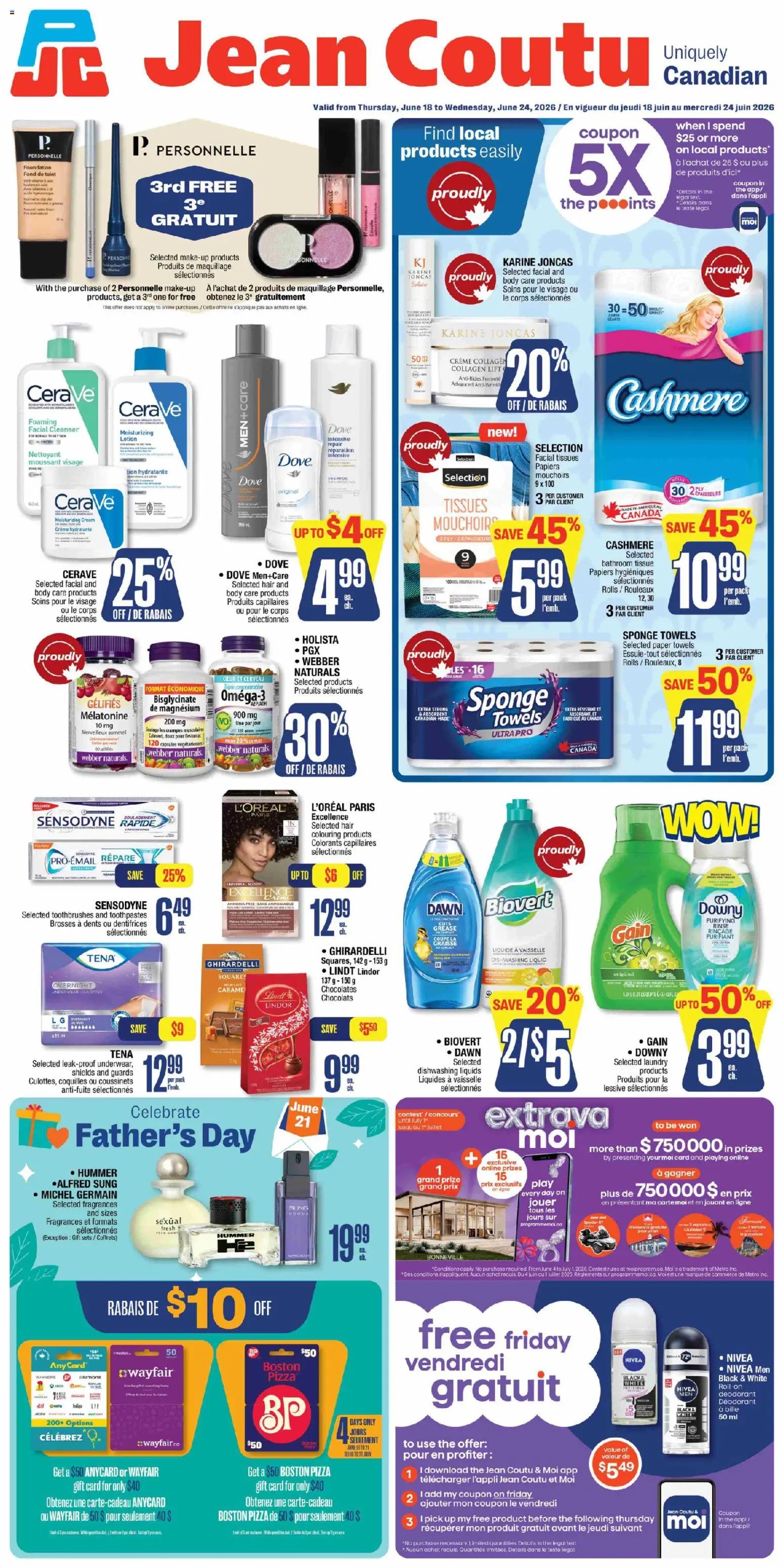 Jean Coutu flyer from 18.06.2026 Jean Coutu weekly flyer
