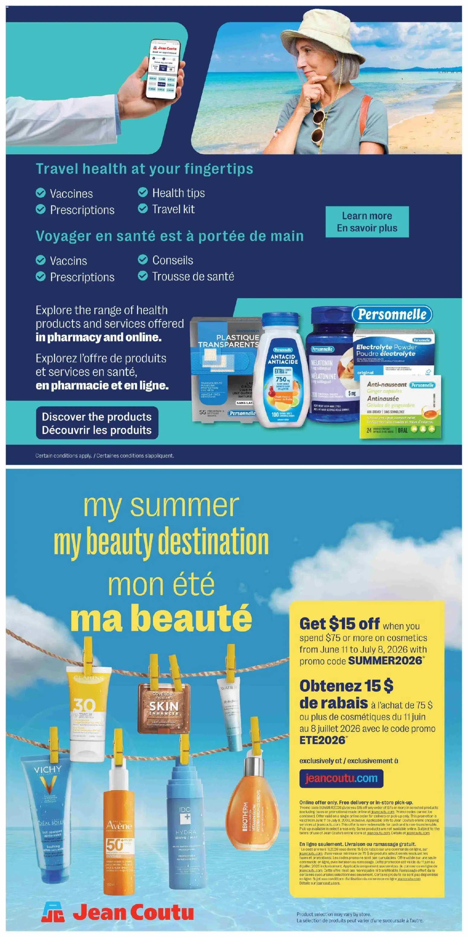 Jean Coutu flyer from 18.06.2026 Jean Coutu weekly flyer