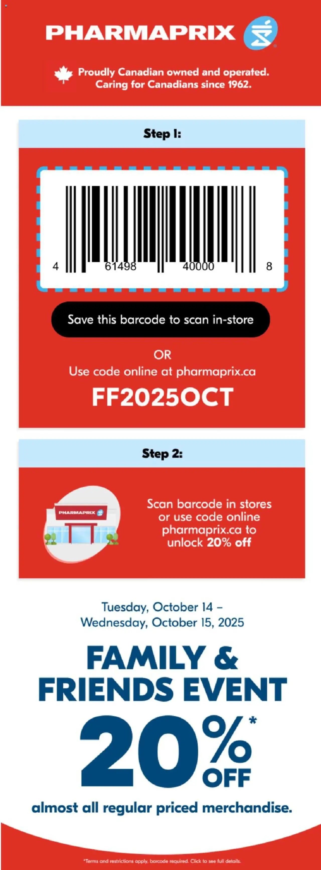 Pharmaprix flyer from 14.10.2025 Event