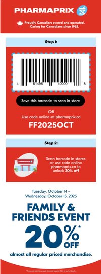 Pharmaprix flyer from 14.10.2025 Event