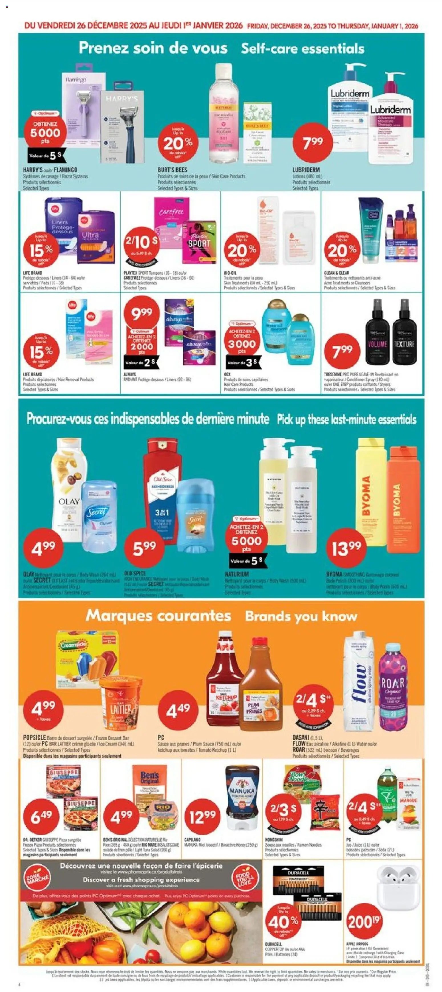 Pharmaprix flyer from 26.12.2025 Weekly flyer / circulaire