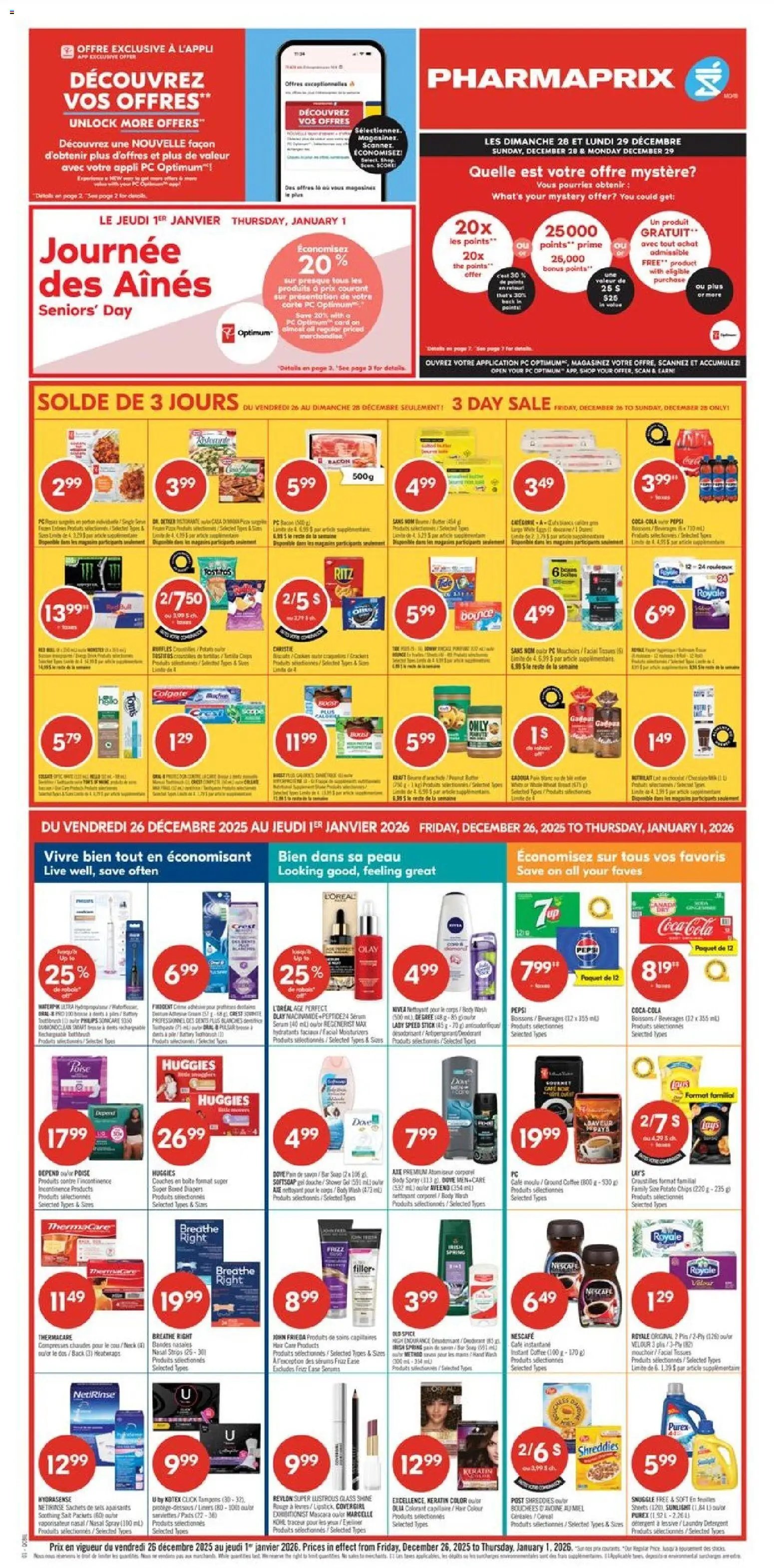 Pharmaprix flyer from 26.12.2025 Weekly flyer / circulaire