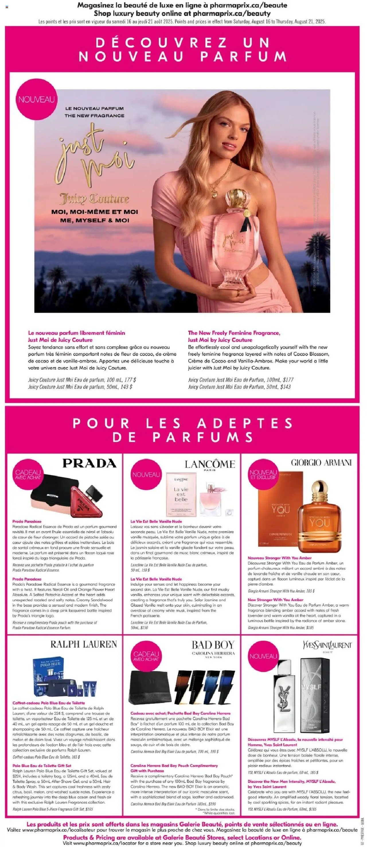Pharmaprix flyer from 16.08.2025 Weekly flyer / circulaire