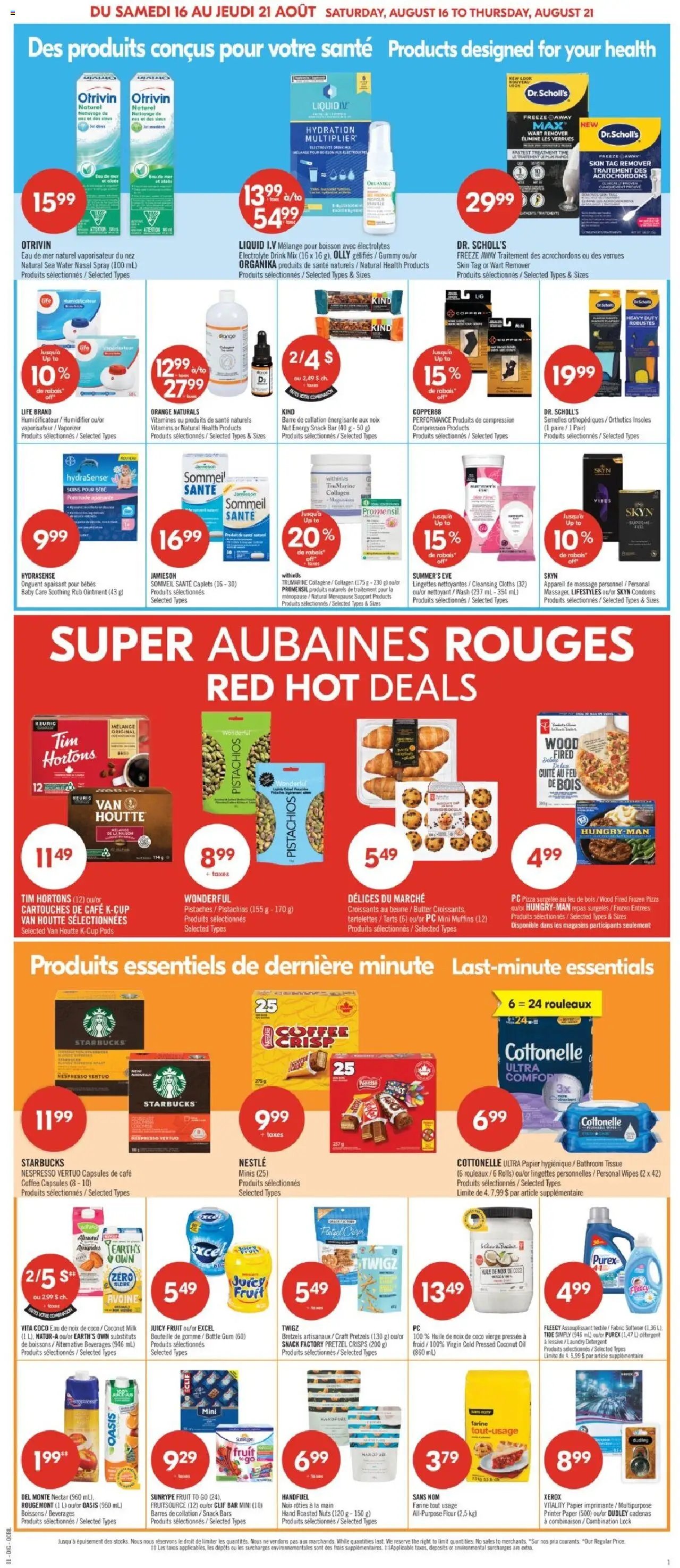 Pharmaprix flyer from 16.08.2025 Weekly flyer / circulaire