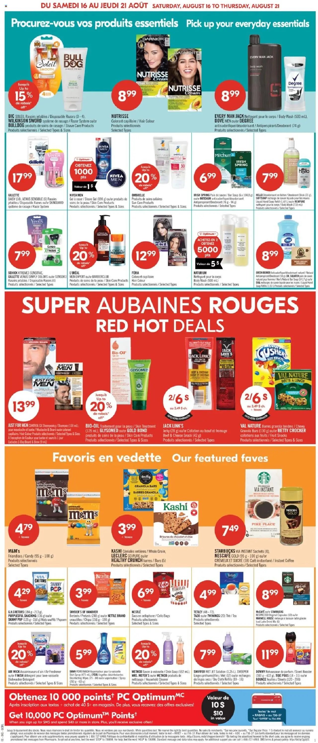 Pharmaprix flyer from 16.08.2025 Weekly flyer / circulaire