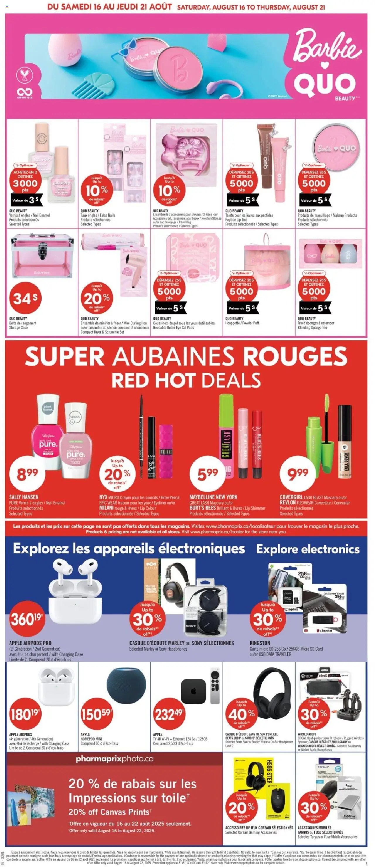 Pharmaprix flyer from 16.08.2025 Weekly flyer / circulaire
