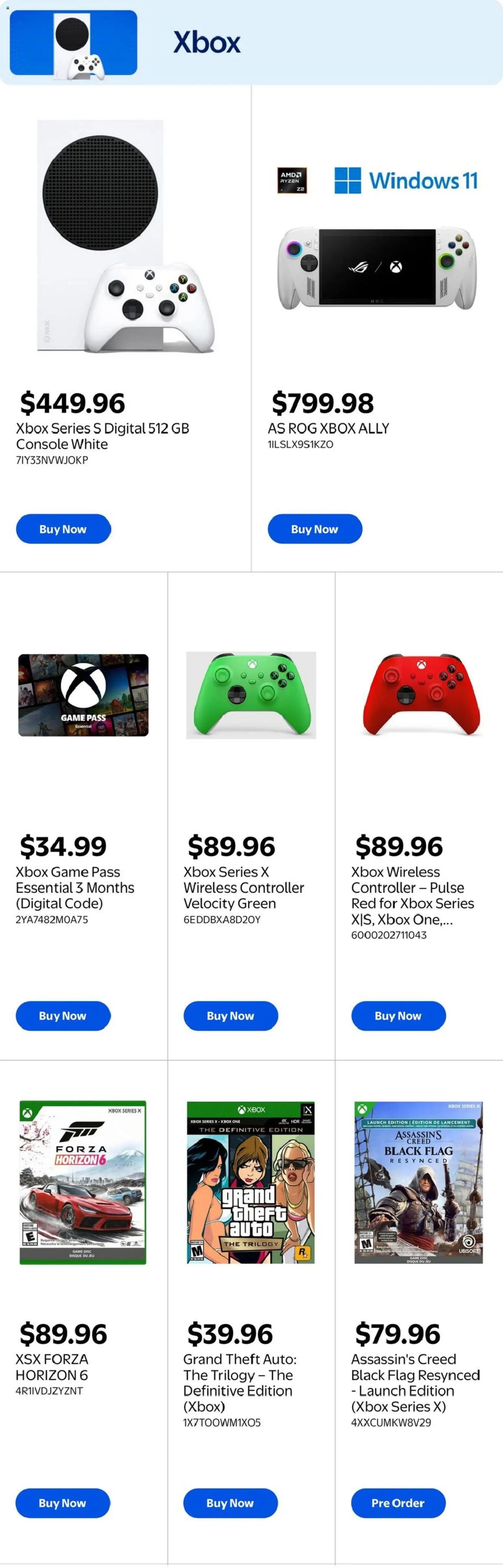 Walmart flyer from 11.06.2026 Walmart flyer - Gaming & entertainment guide