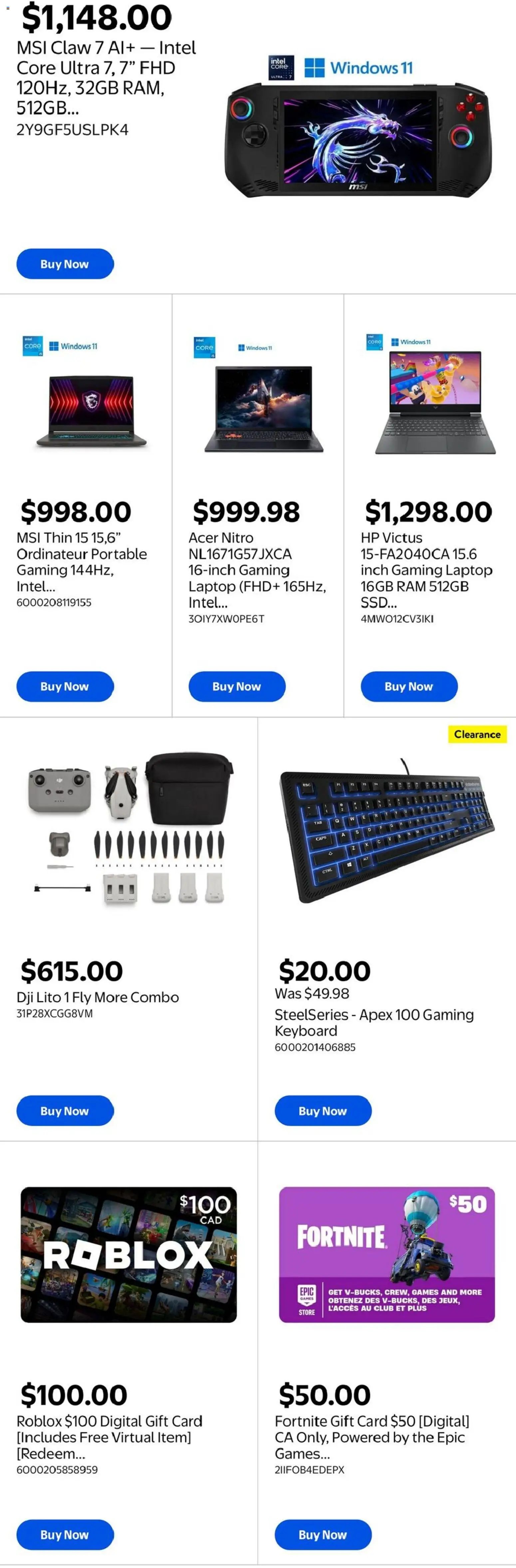 Walmart flyer from 11.06.2026 Walmart flyer - Gaming & entertainment guide