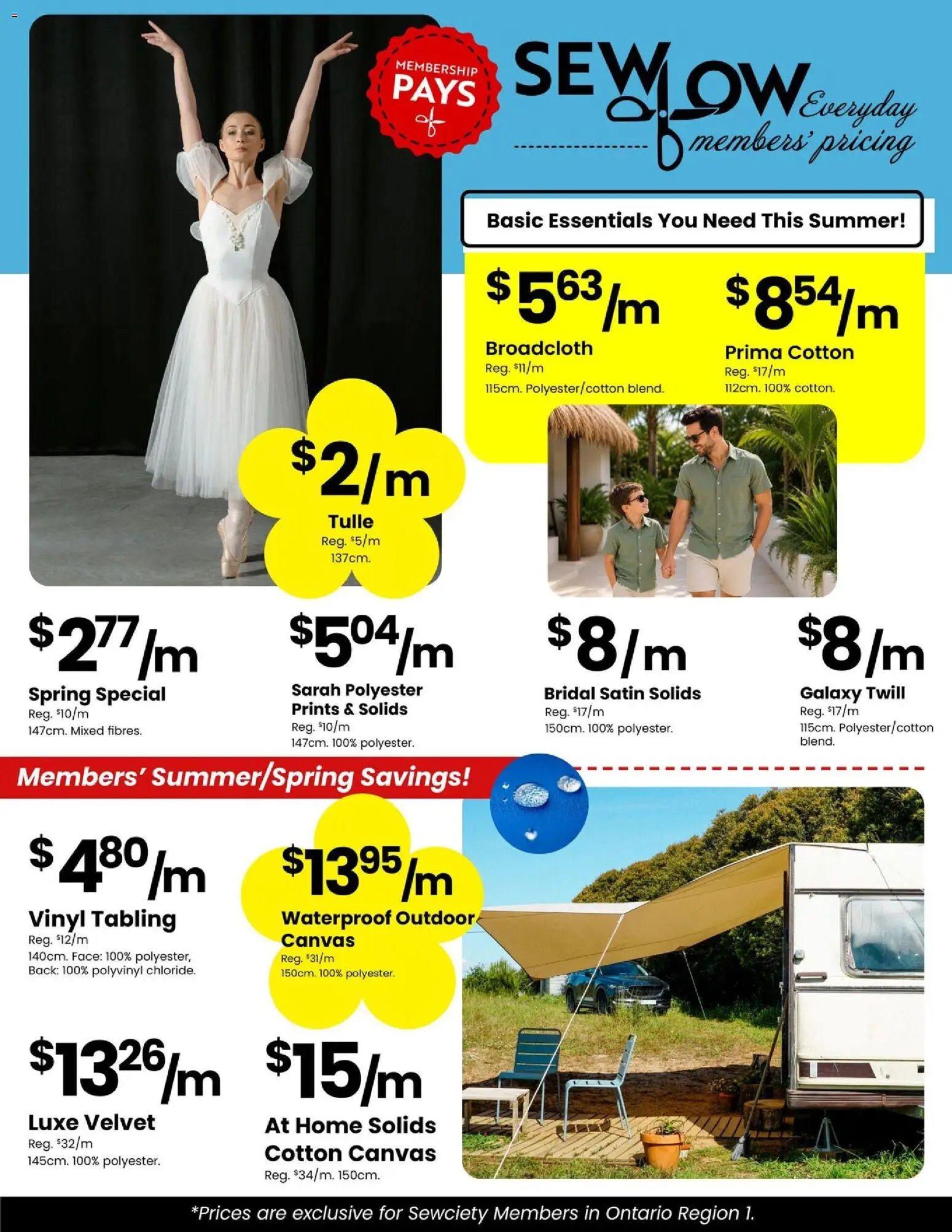 Fabricland flyer from 01.06.2026 Fabricland weekly flyer / circulaire