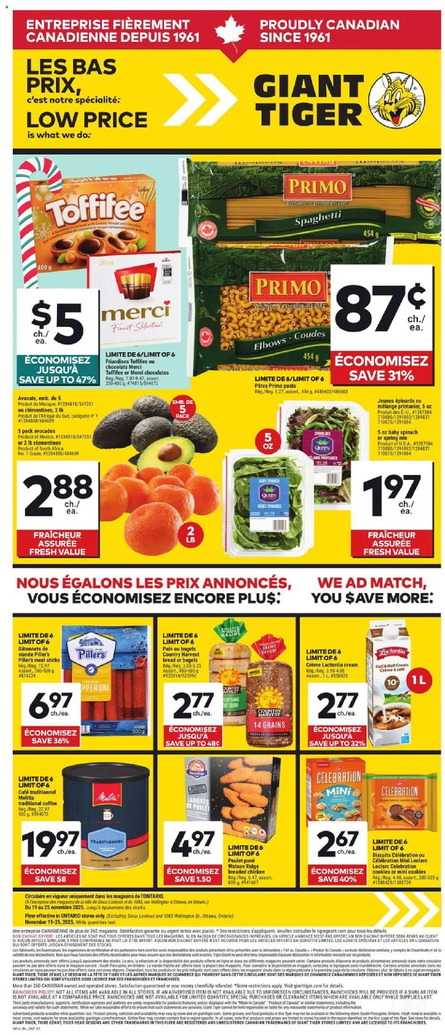 Giant Tiger flyer from 19.11.2025 Circulaire (2025-11-19 - 2025-11-25) | 1