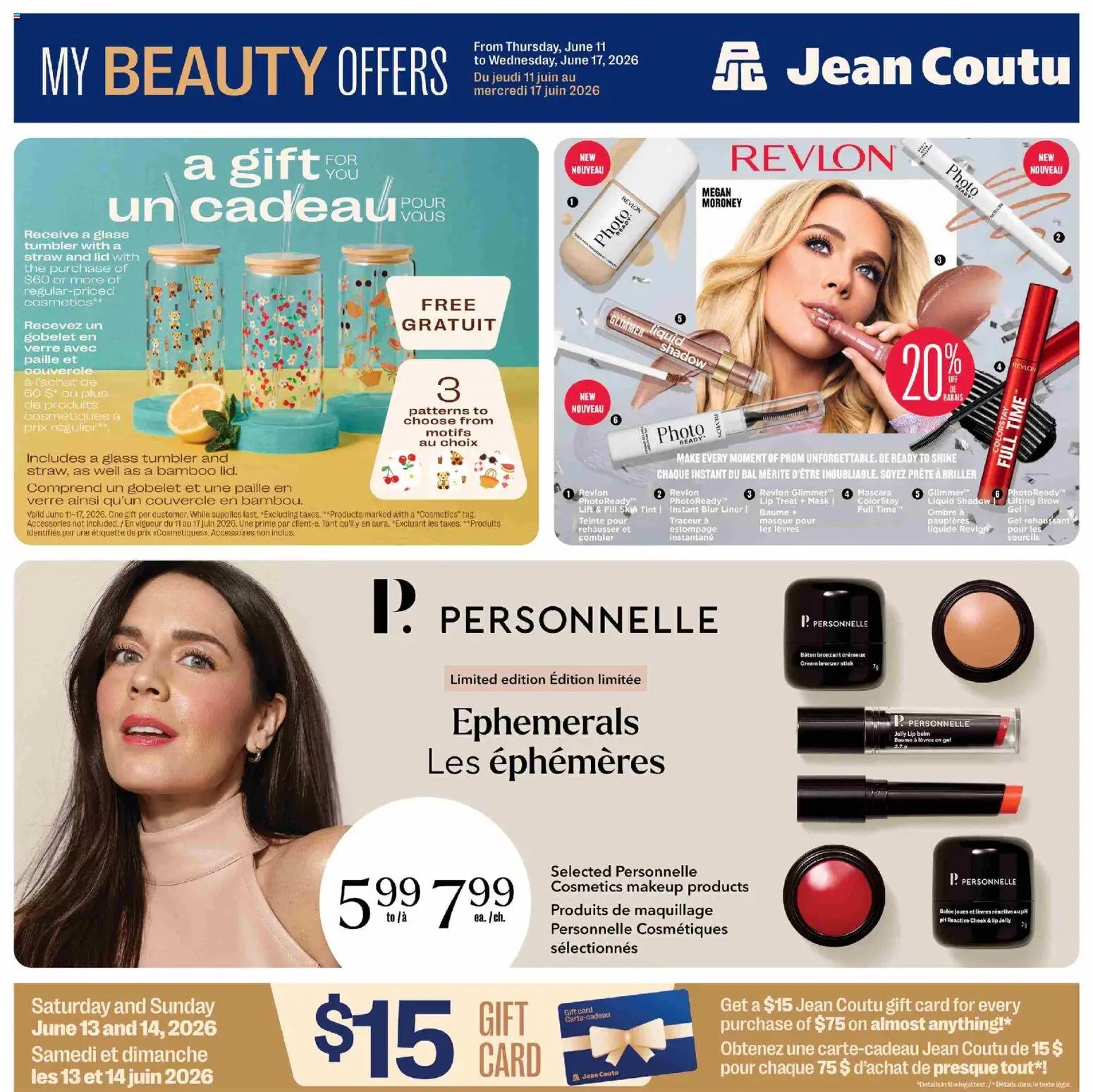Jean Coutu flyer from 11.06.2026 Jean Coutu - My Beauty Offers