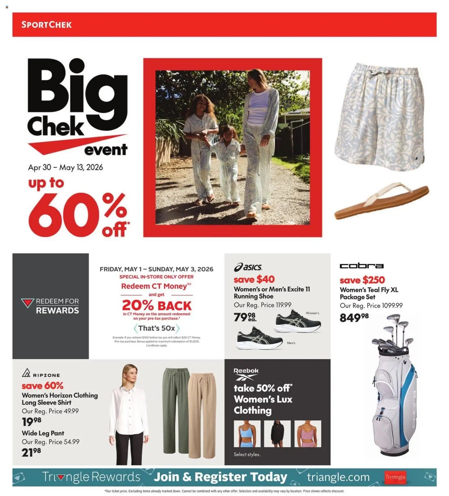Sport Chek flyer from 30.04.2026 Sport Chek weekly flyer / circulaire (2026-04-30 - 2026-05-13) | 1