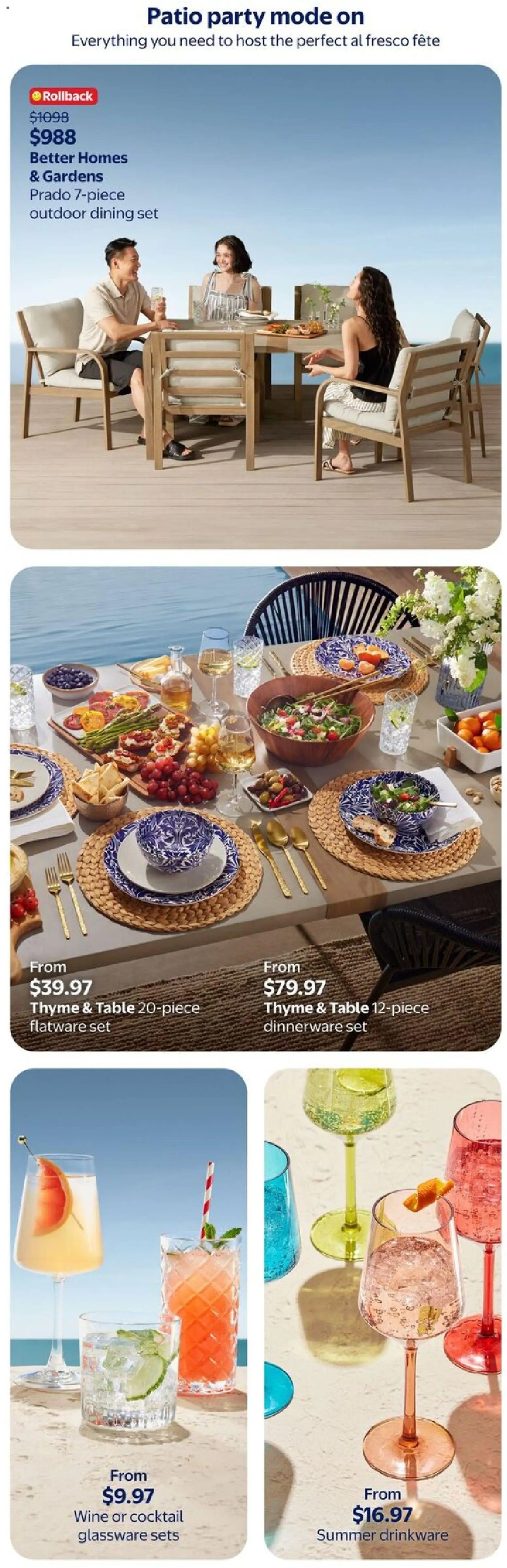 Walmart flyer from 30.04.2026 Walmart flyer - Your summer haven (2026-04-30 - 2026-05-27) | 14