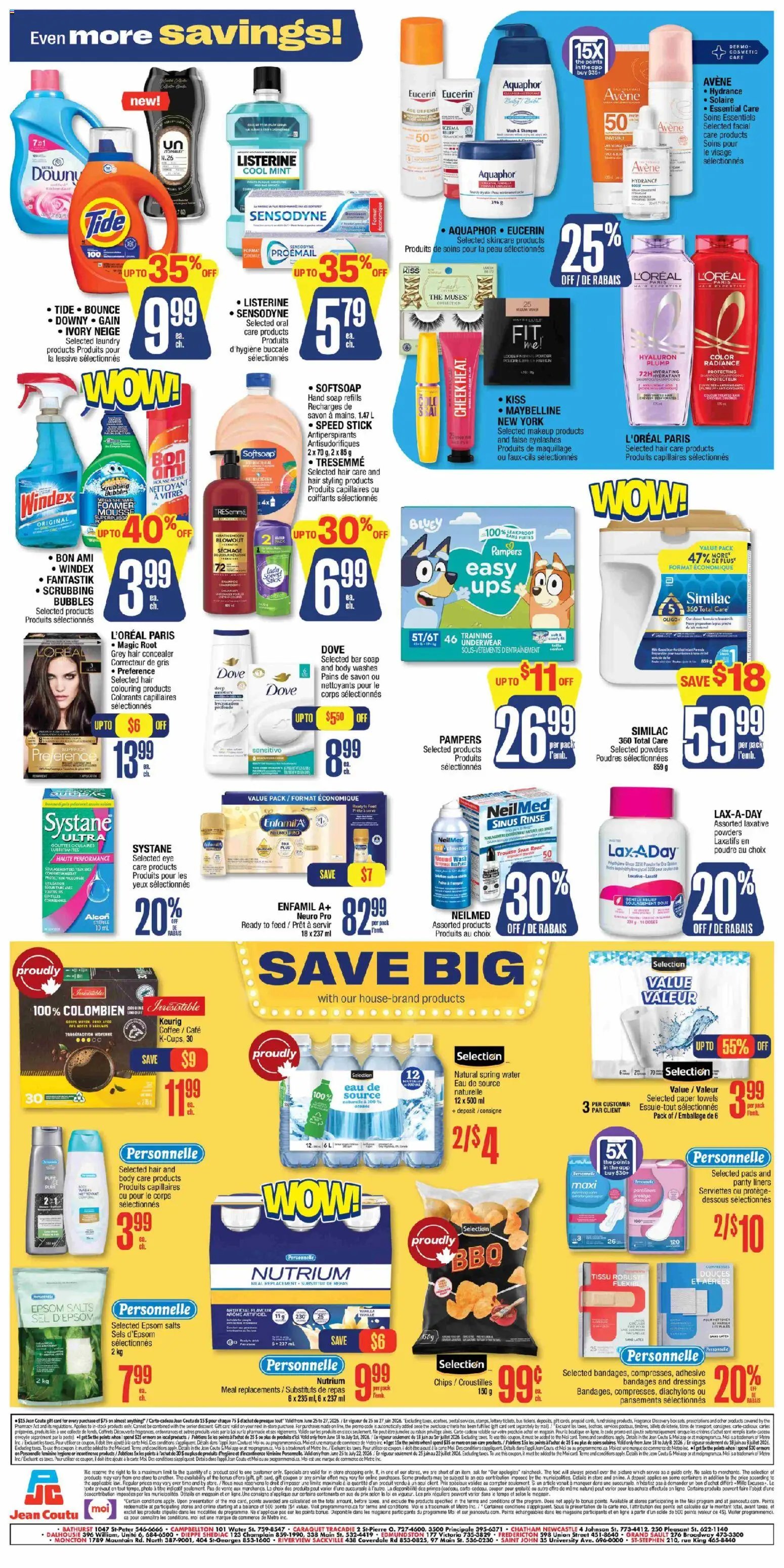 Jean Coutu flyer from 25.06.2026 Jean Coutu weekly flyer