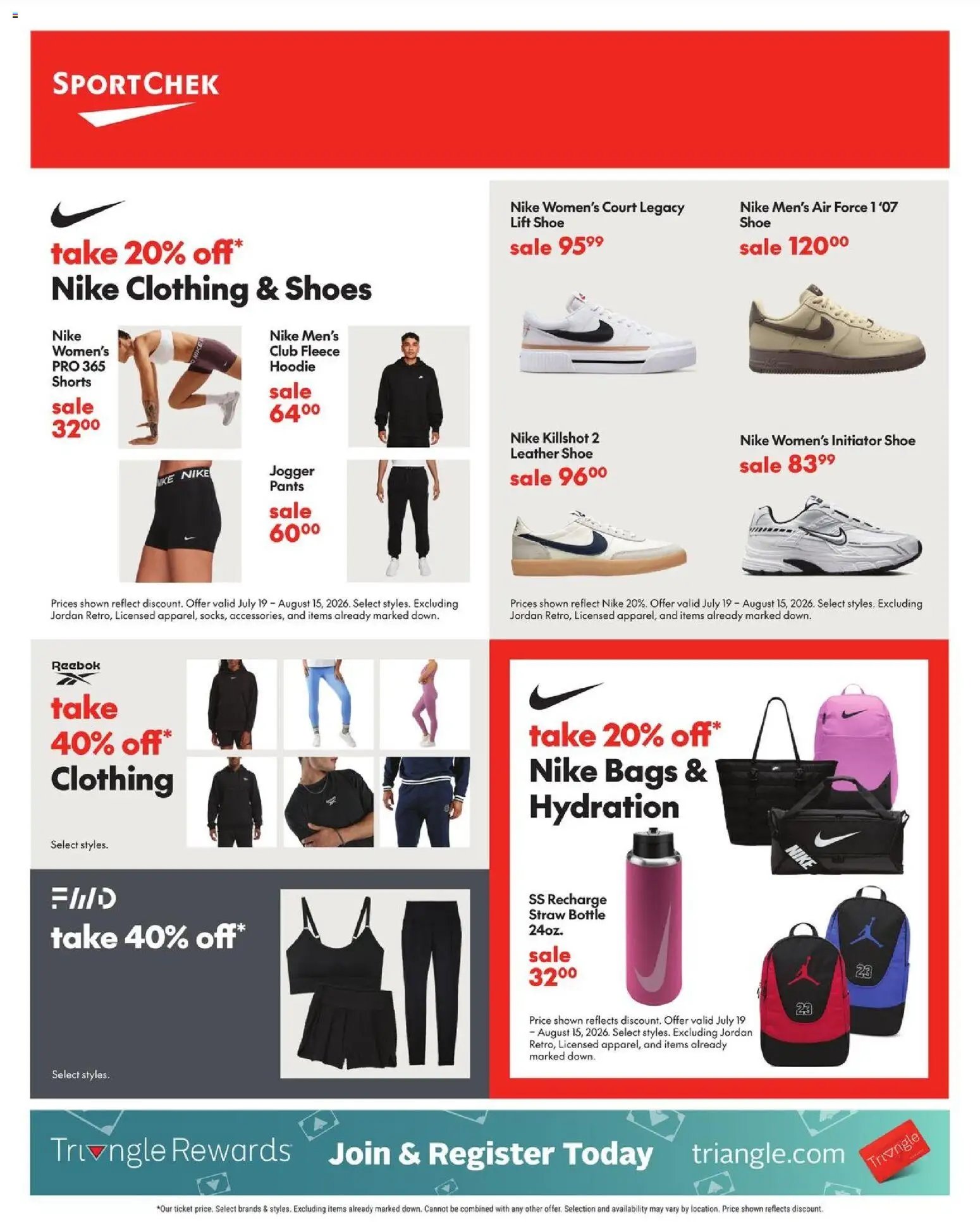 Sport Chek flyer from 23.07.2026 Sport Chek weekly flyer / circulaire