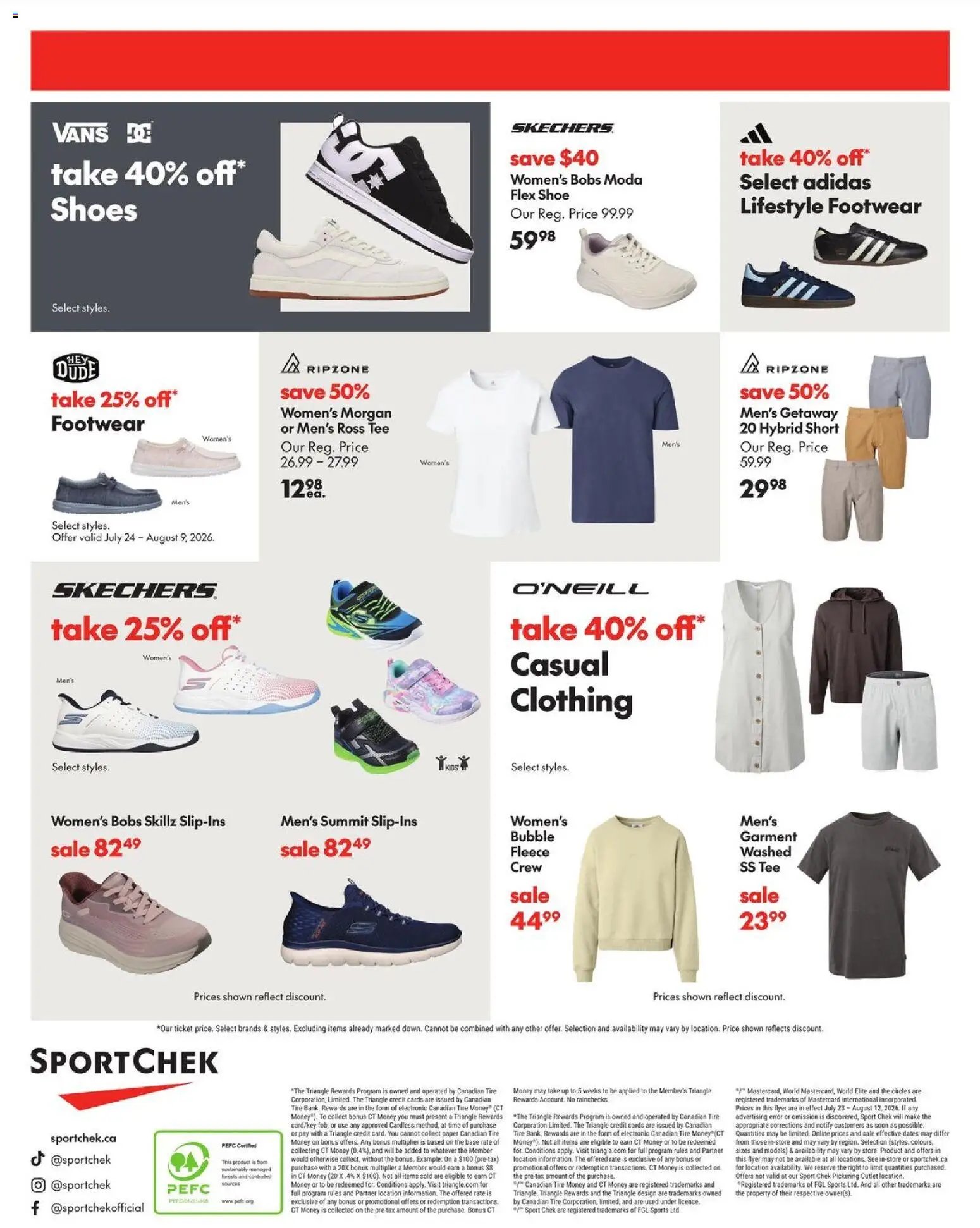 Sport Chek flyer from 23.07.2026 Sport Chek weekly flyer / circulaire