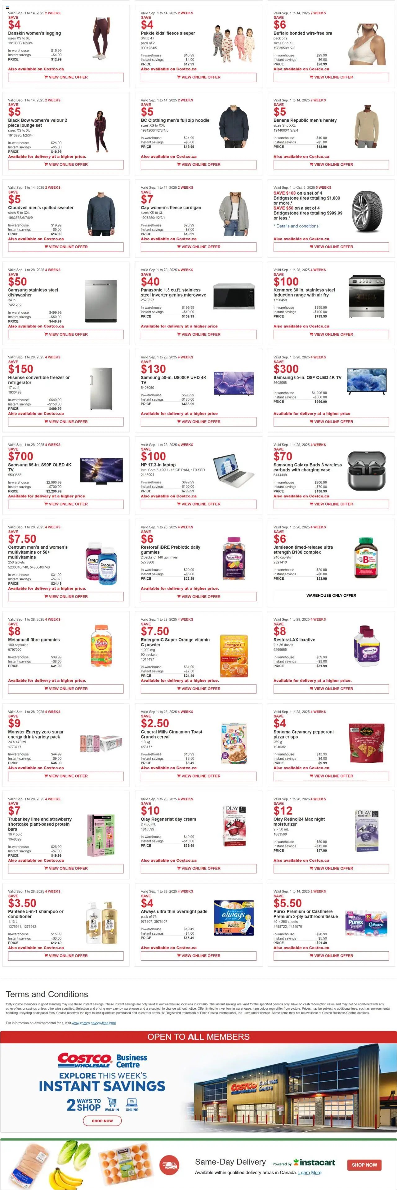 Costco flyer from 01.09.2025 Flyer