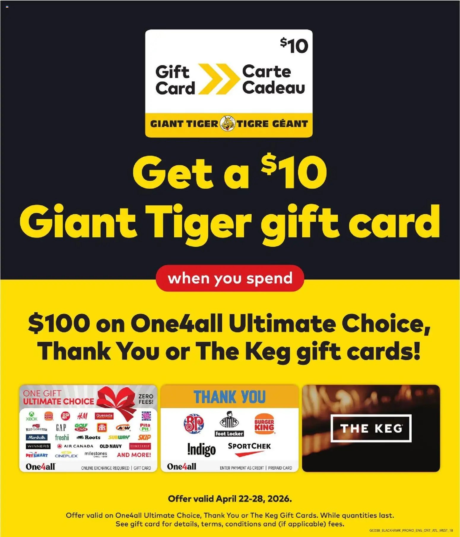 Giant Tiger flyer from 22.04.2026 Giant Tiger Weekly Flyer