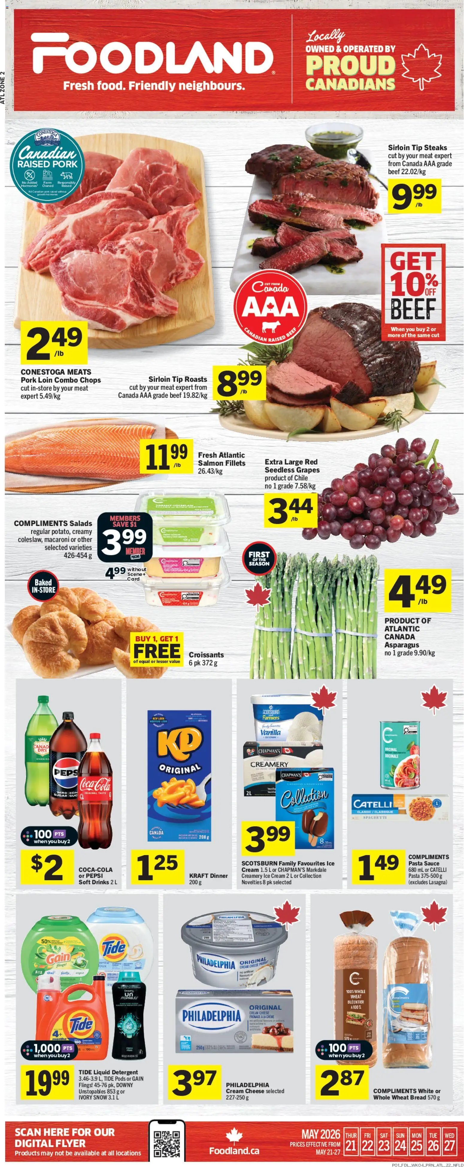 Foodland flyer from 21.05.2026 Foodland weekly flyer / circulaire