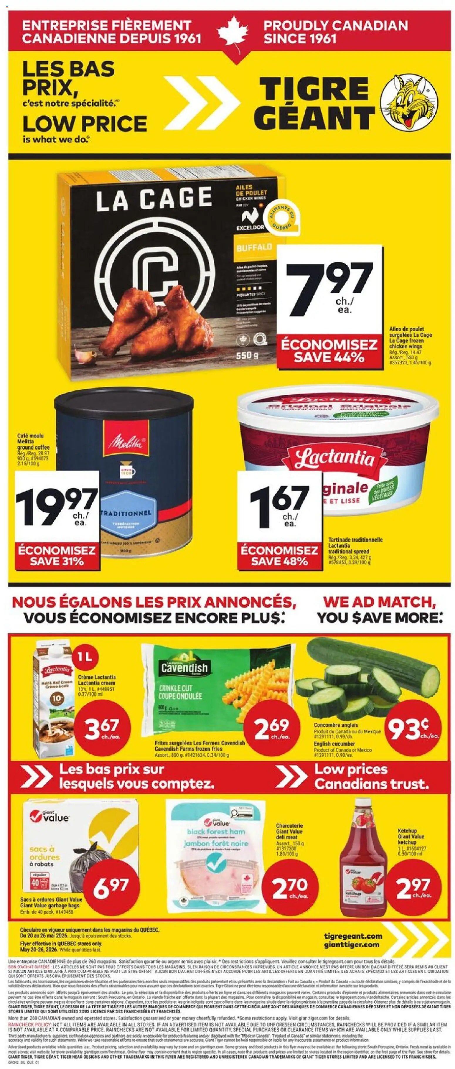 Giant Tiger flyer from 20.05.2026 Giant Tiger weekly flyer / circulaire (2026-05-20 - 2026-05-26) | 1