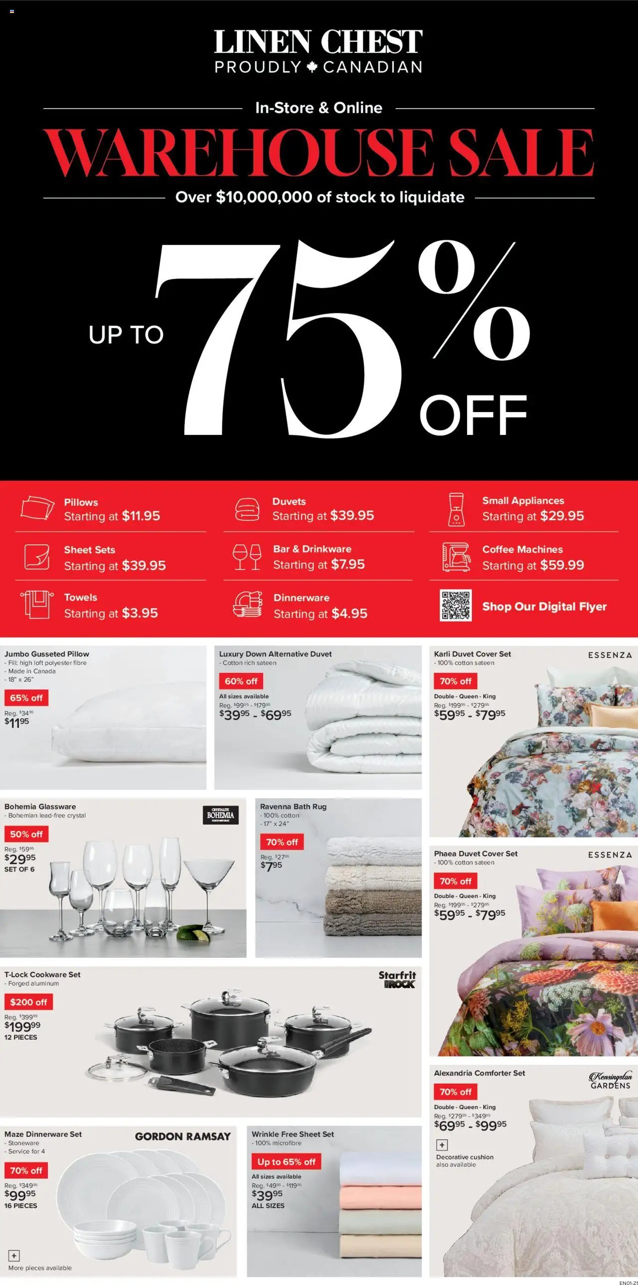 Linen Chest flyer from 24.09.2025 Weekly Flyer