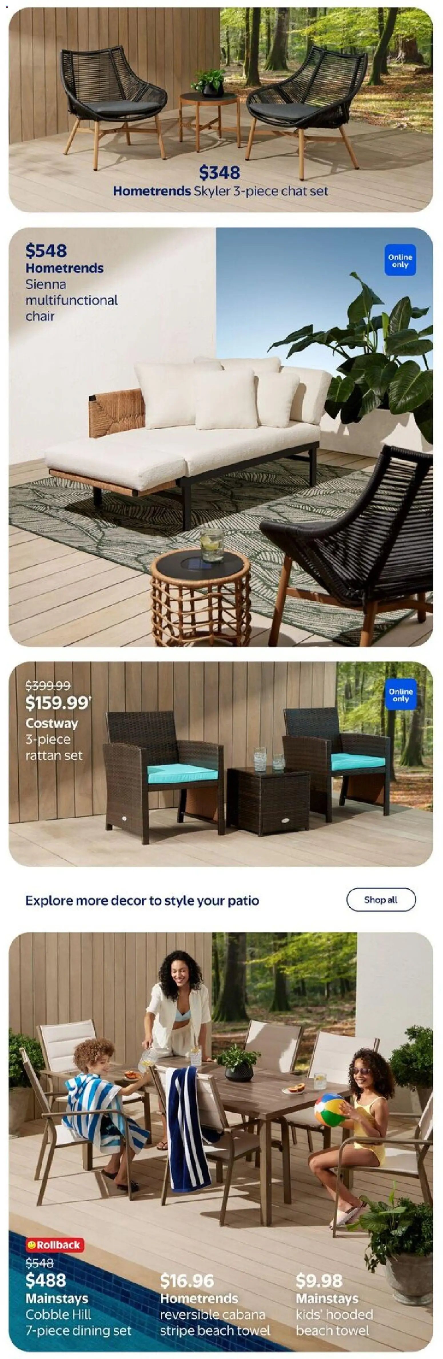 Walmart flyer from 30.04.2026 Walmart flyer - Your summer haven (2026-04-30 - 2026-05-27) | 17