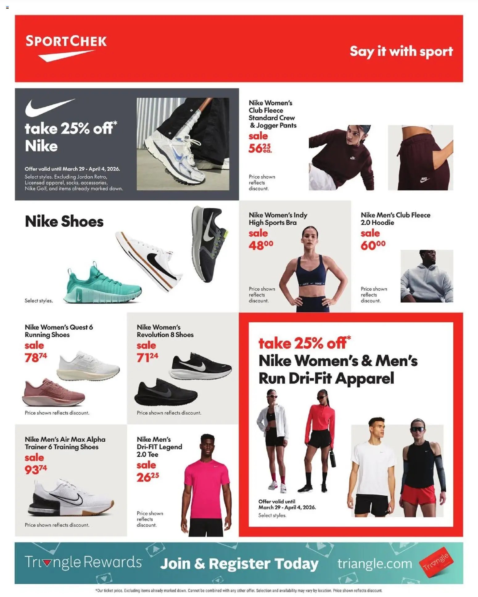 Sport Chek flyer from 26.03.2026 Sport Chek weekly flyer / circulaire