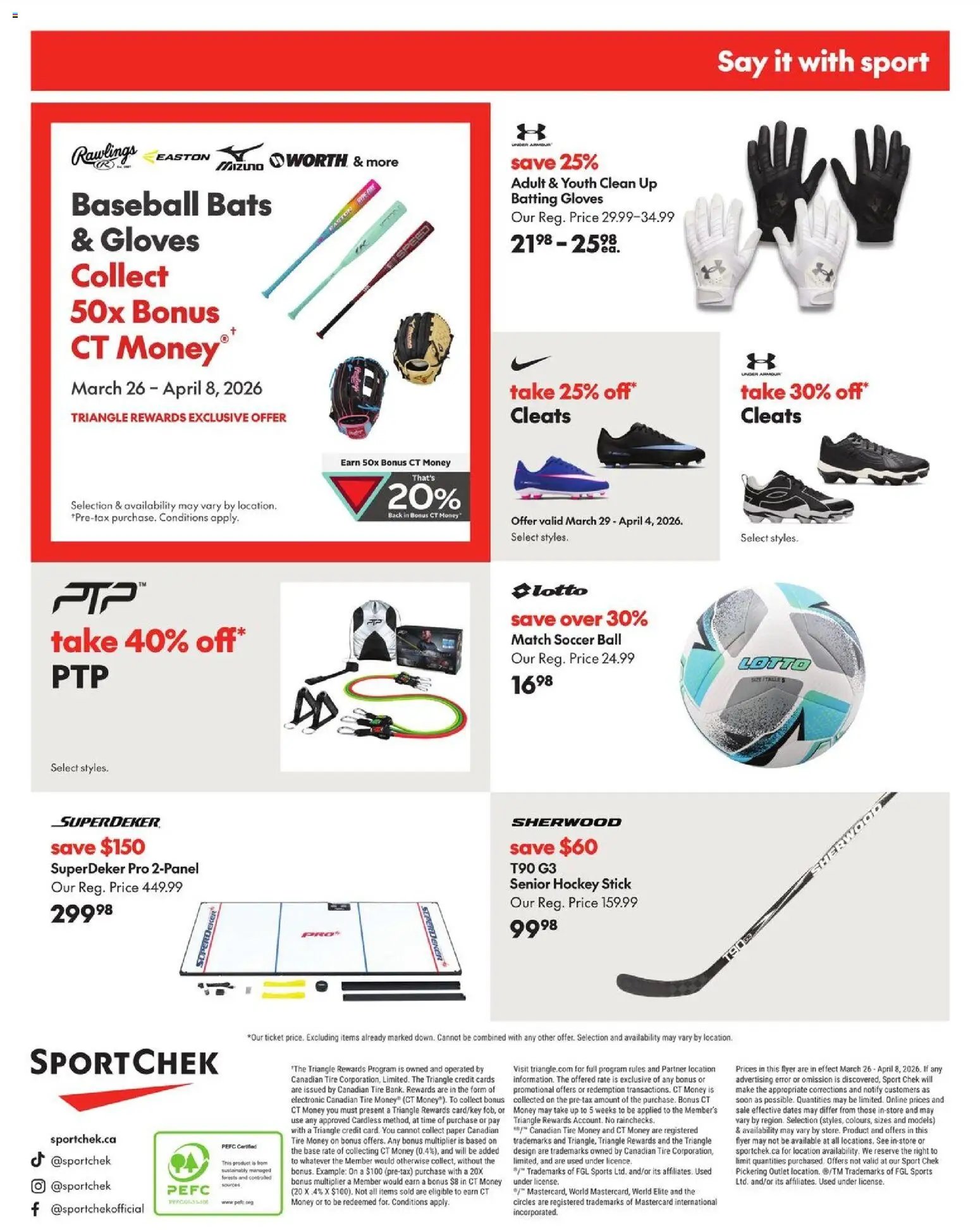 Sport Chek flyer from 26.03.2026 Sport Chek weekly flyer / circulaire
