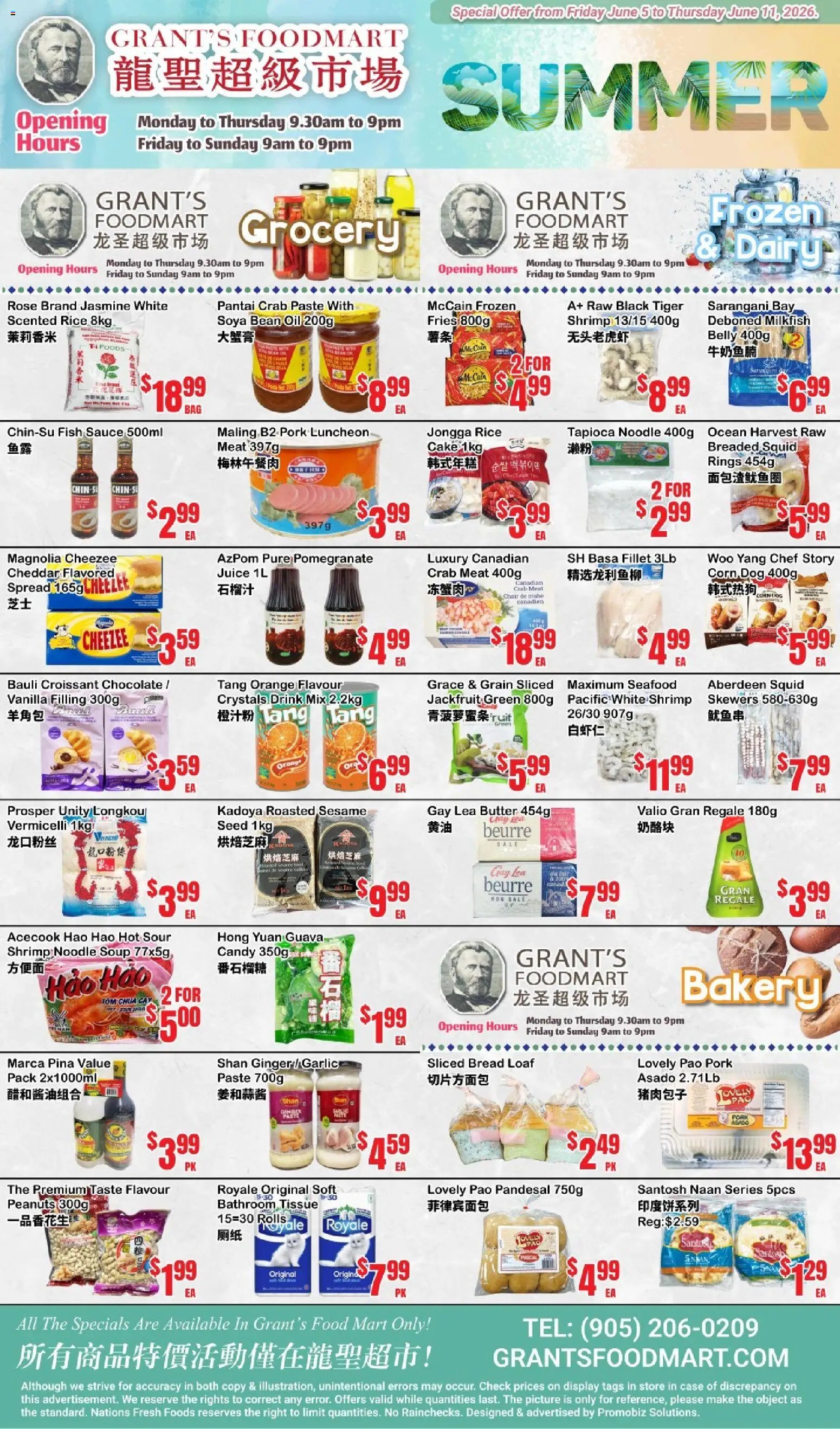 Oceans flyer from 05.06.2026 Oceans weekly flyer - Grant’s Foodmart