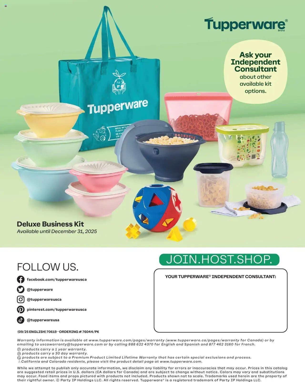 Tupperware flyer from 01.09.2025 Flyer