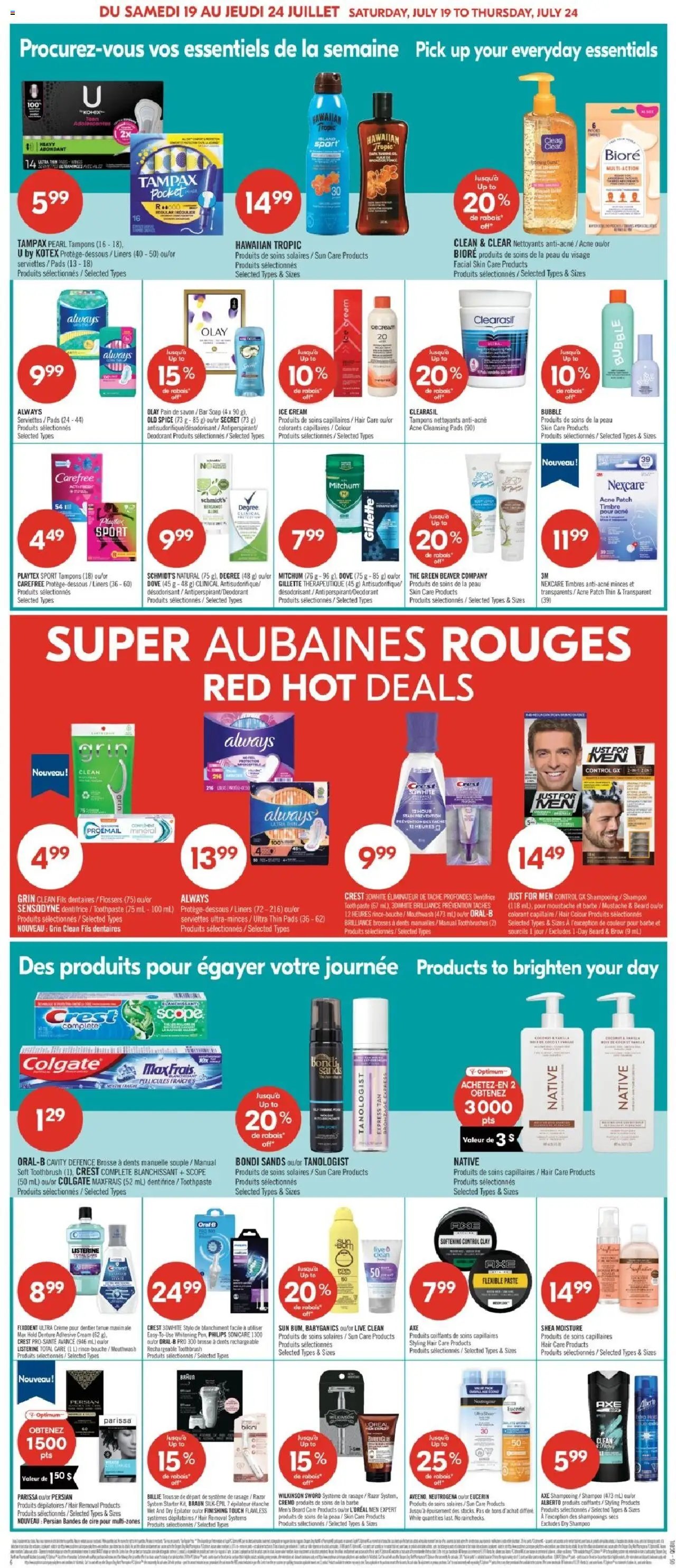 Pharmaprix catalogue à partir du 19.07.2025 Weekly flyer / circulaire