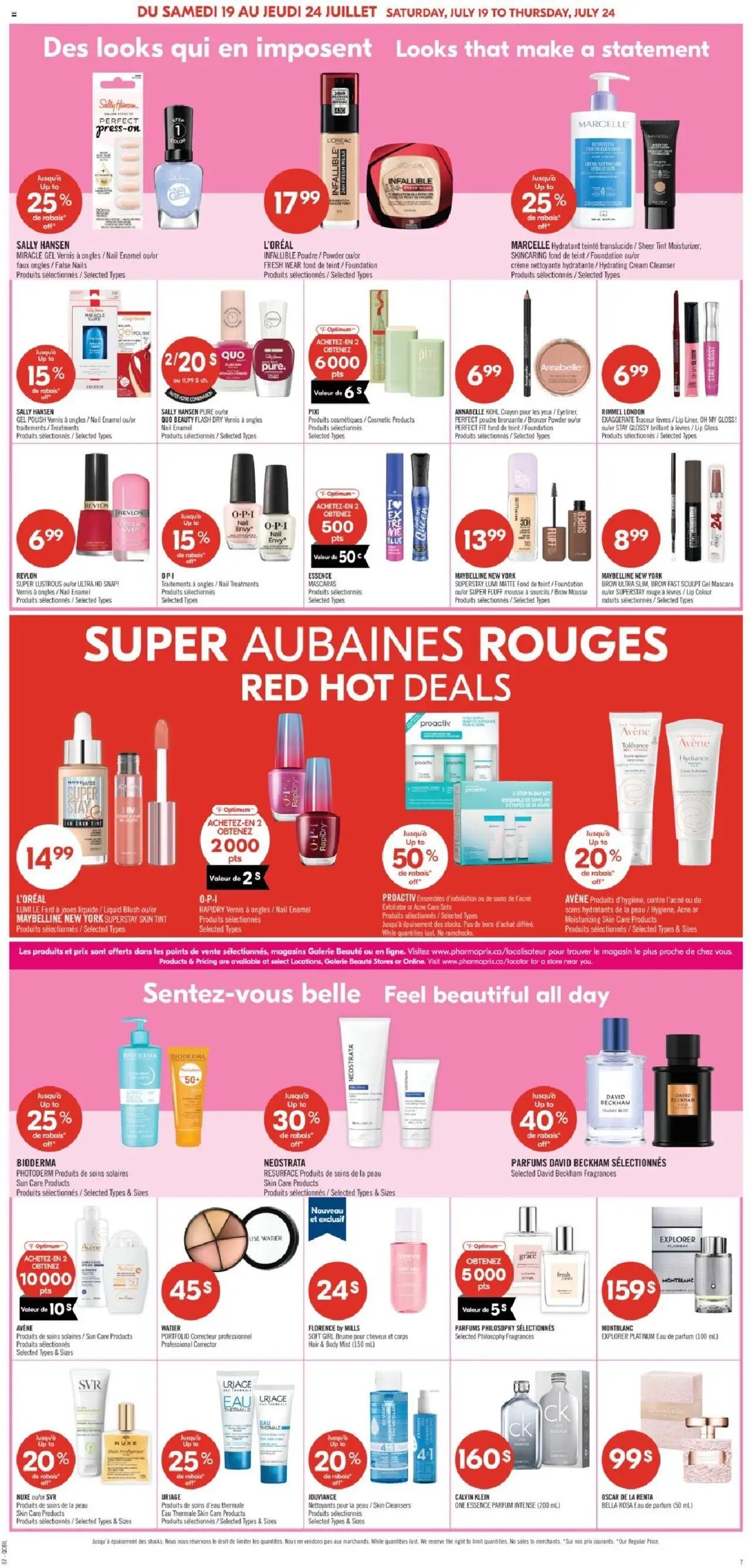 Pharmaprix catalogue à partir du 19.07.2025 Weekly flyer / circulaire