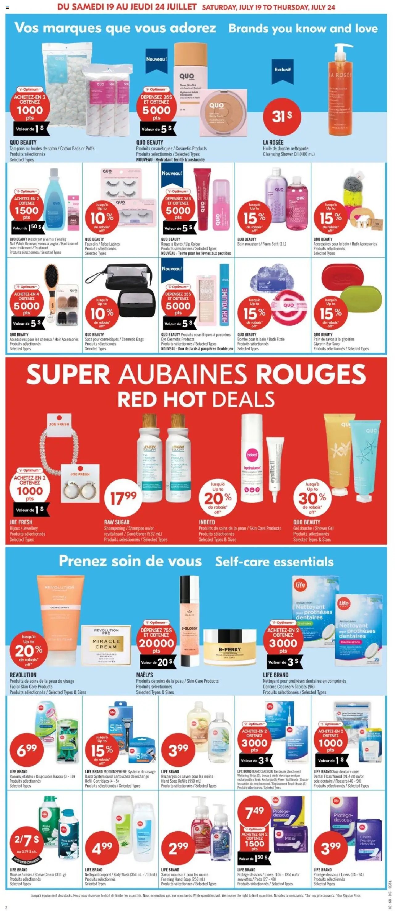 Pharmaprix catalogue à partir du 19.07.2025 Weekly flyer / circulaire