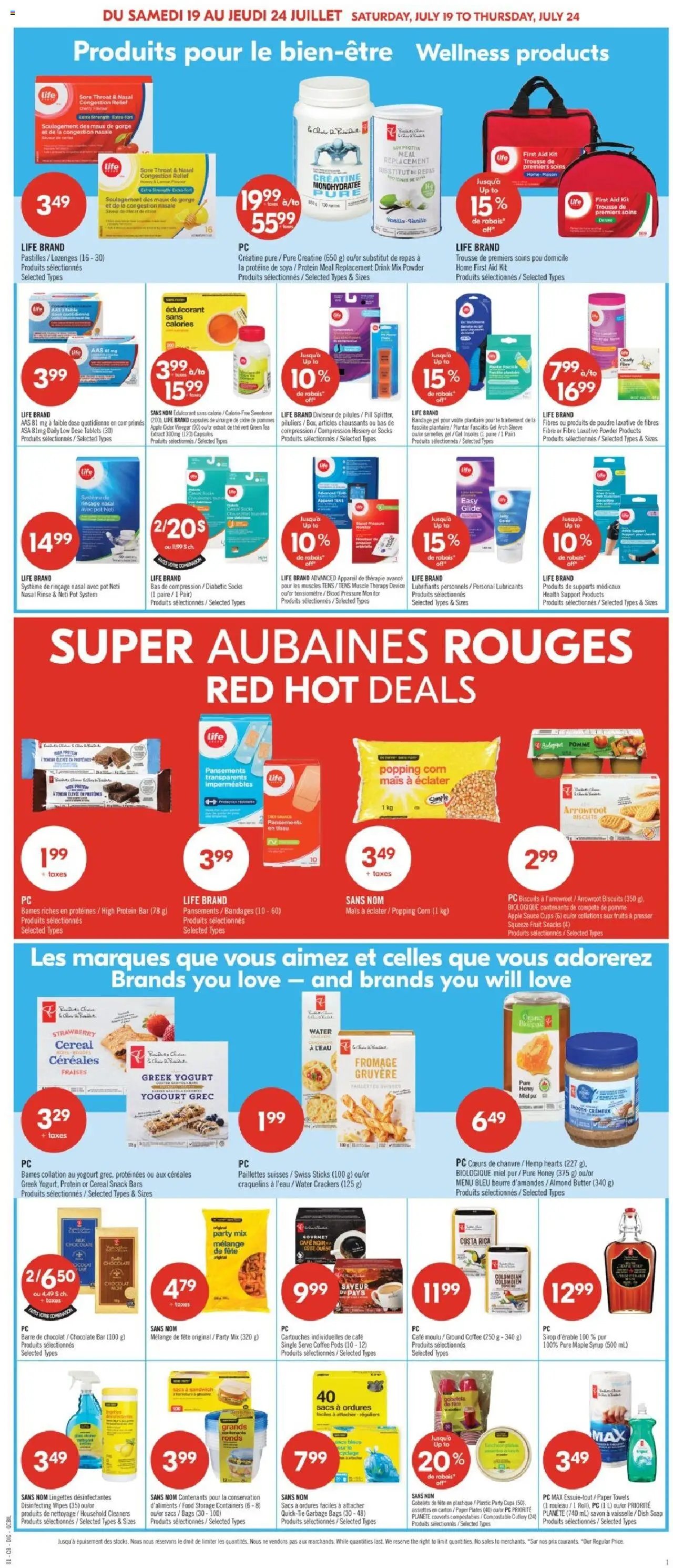 Pharmaprix catalogue à partir du 19.07.2025 Weekly flyer / circulaire