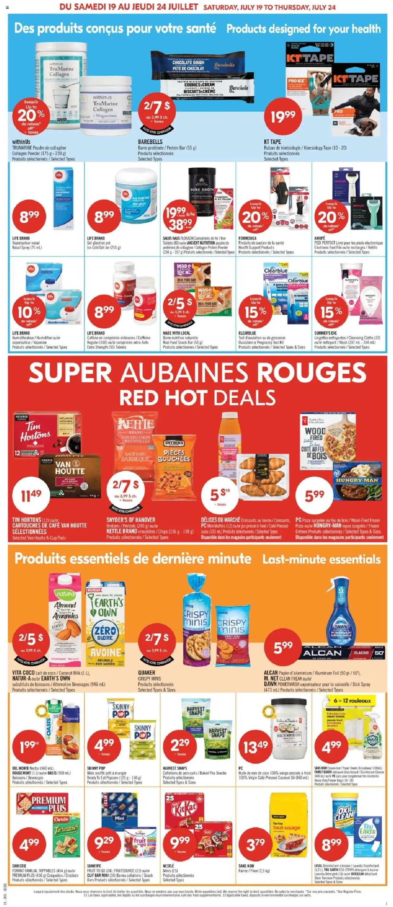 Pharmaprix catalogue à partir du 19.07.2025 Weekly flyer / circulaire