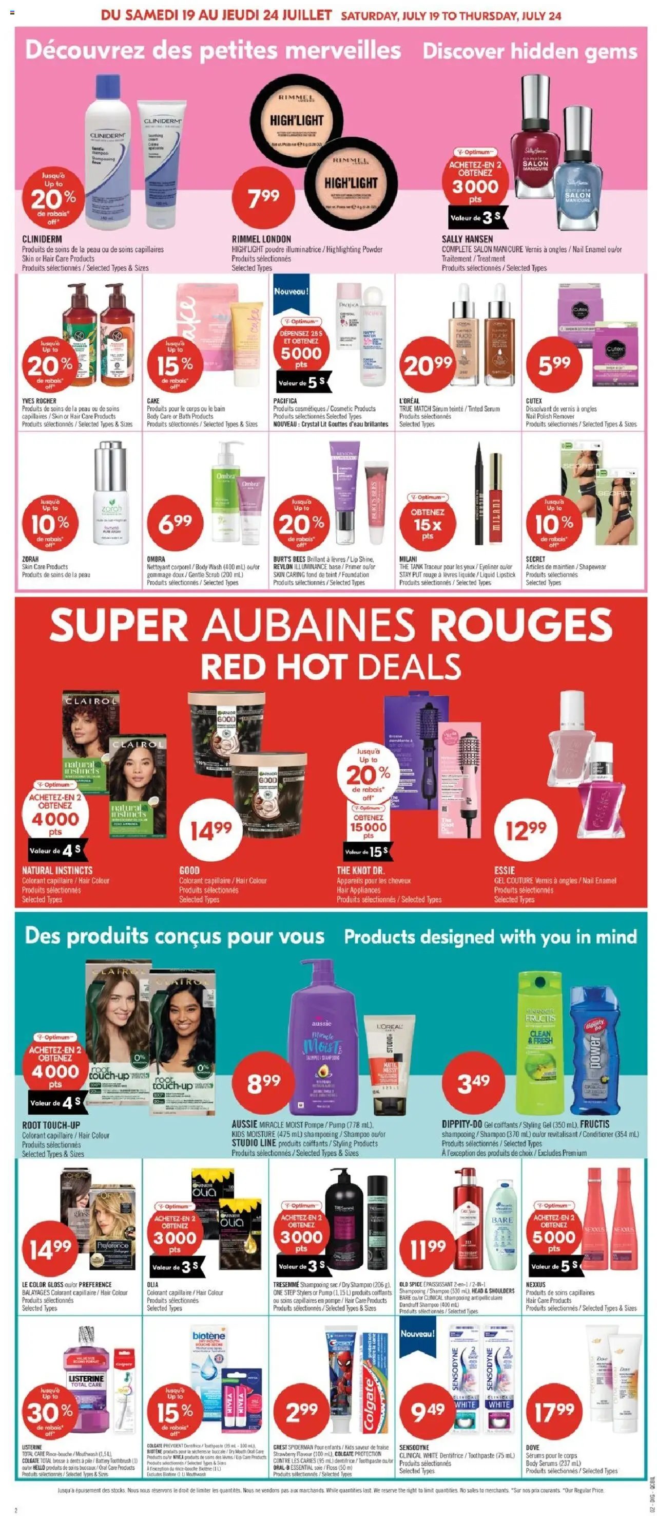 Pharmaprix catalogue à partir du 19.07.2025 Weekly flyer / circulaire