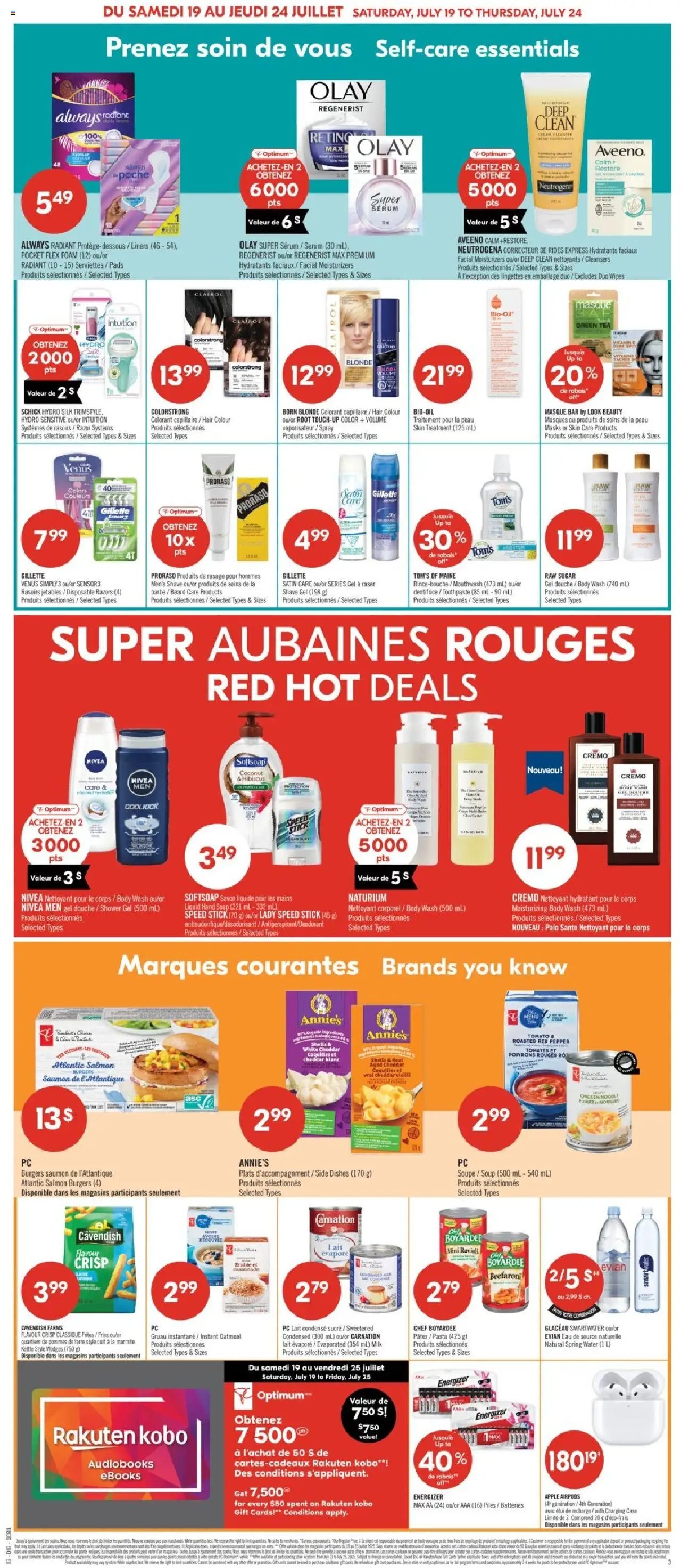 Pharmaprix catalogue à partir du 19.07.2025 Weekly flyer / circulaire