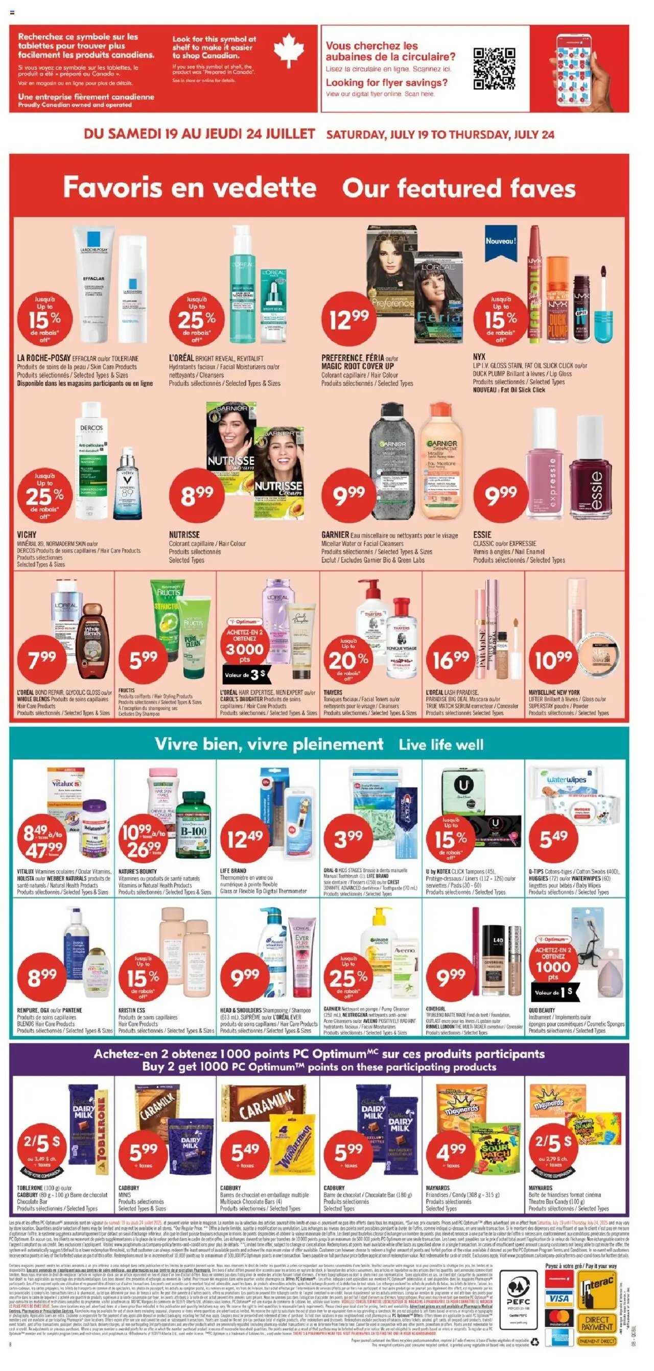 Pharmaprix catalogue à partir du 19.07.2025 Weekly flyer / circulaire