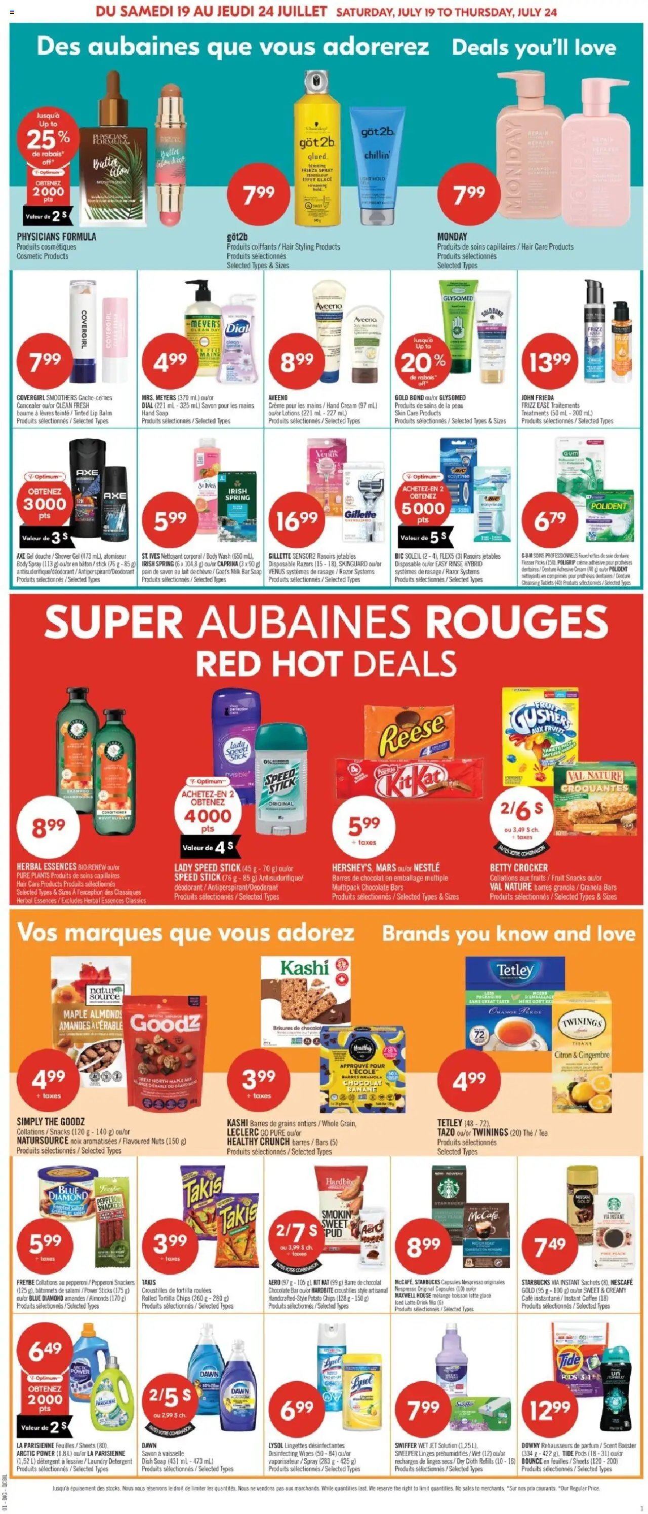 Pharmaprix catalogue à partir du 19.07.2025 Weekly flyer / circulaire