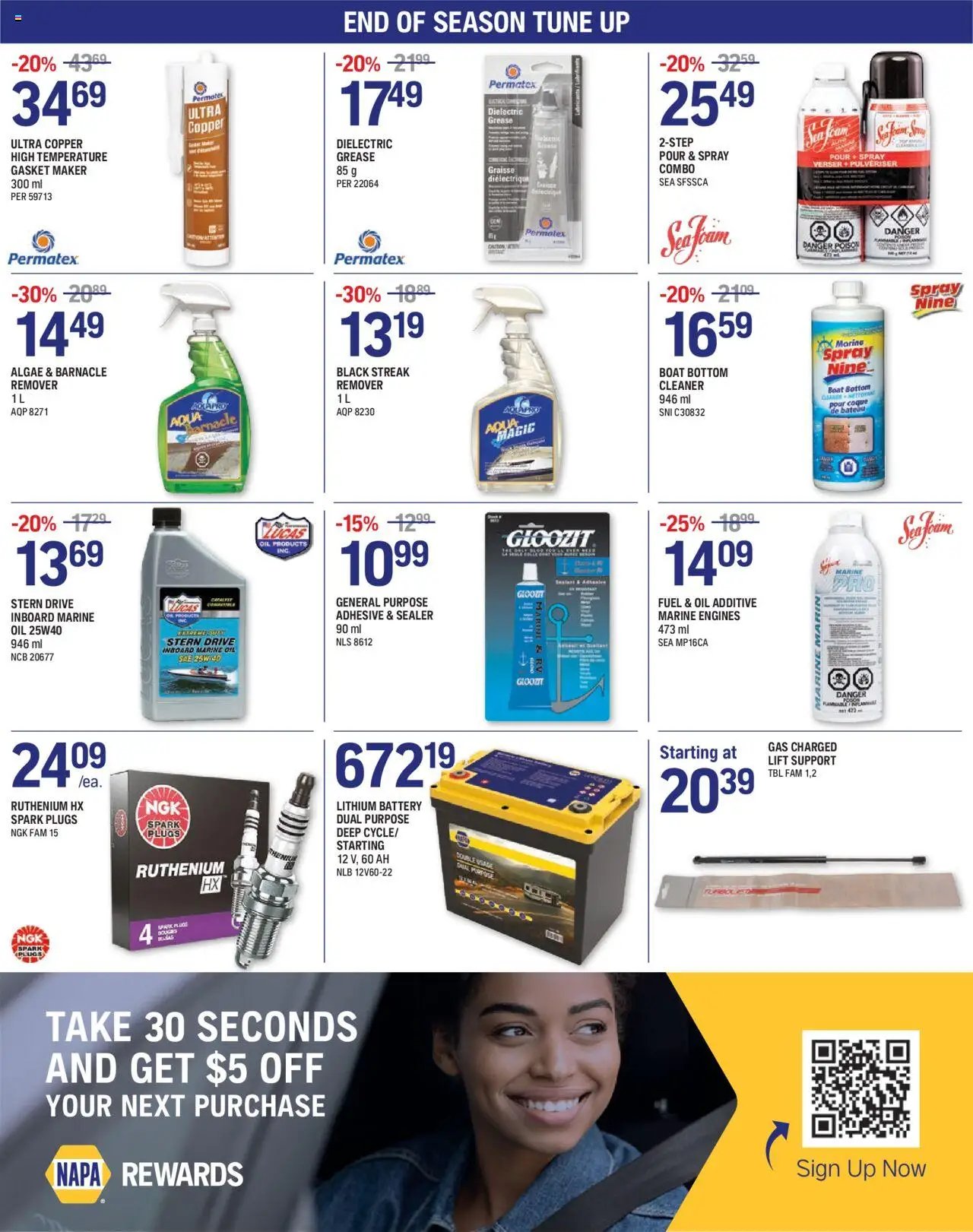 NAPA Auto Parts flyer from 01.09.2025 Weekly Flyer