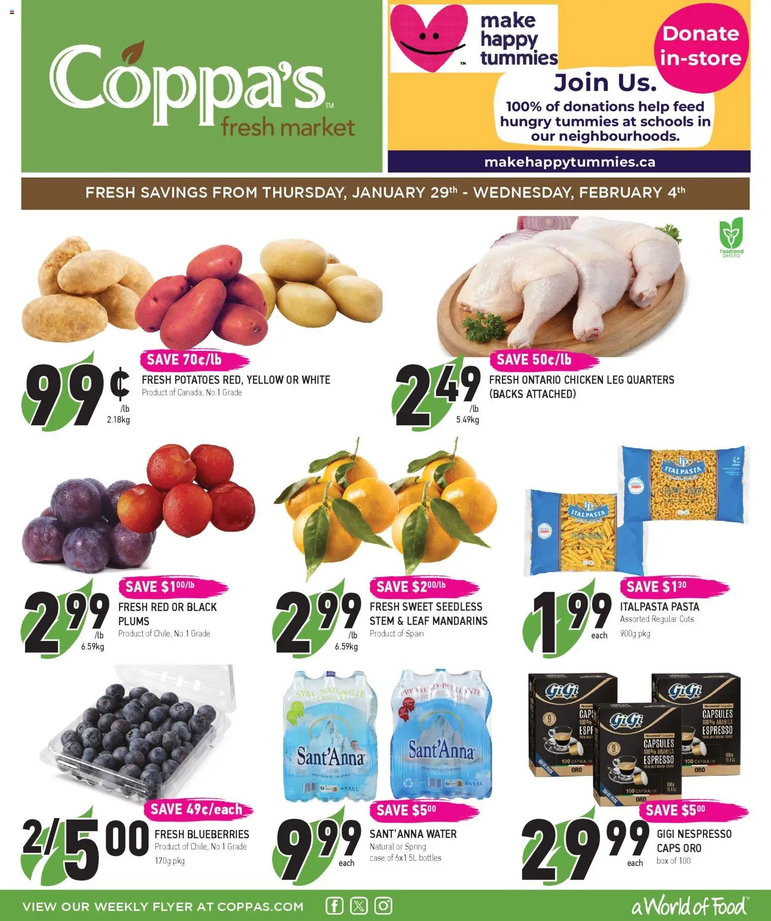 Coppas Fresh Market flyer from 29.01.2026 Weekly flyer / circulaire