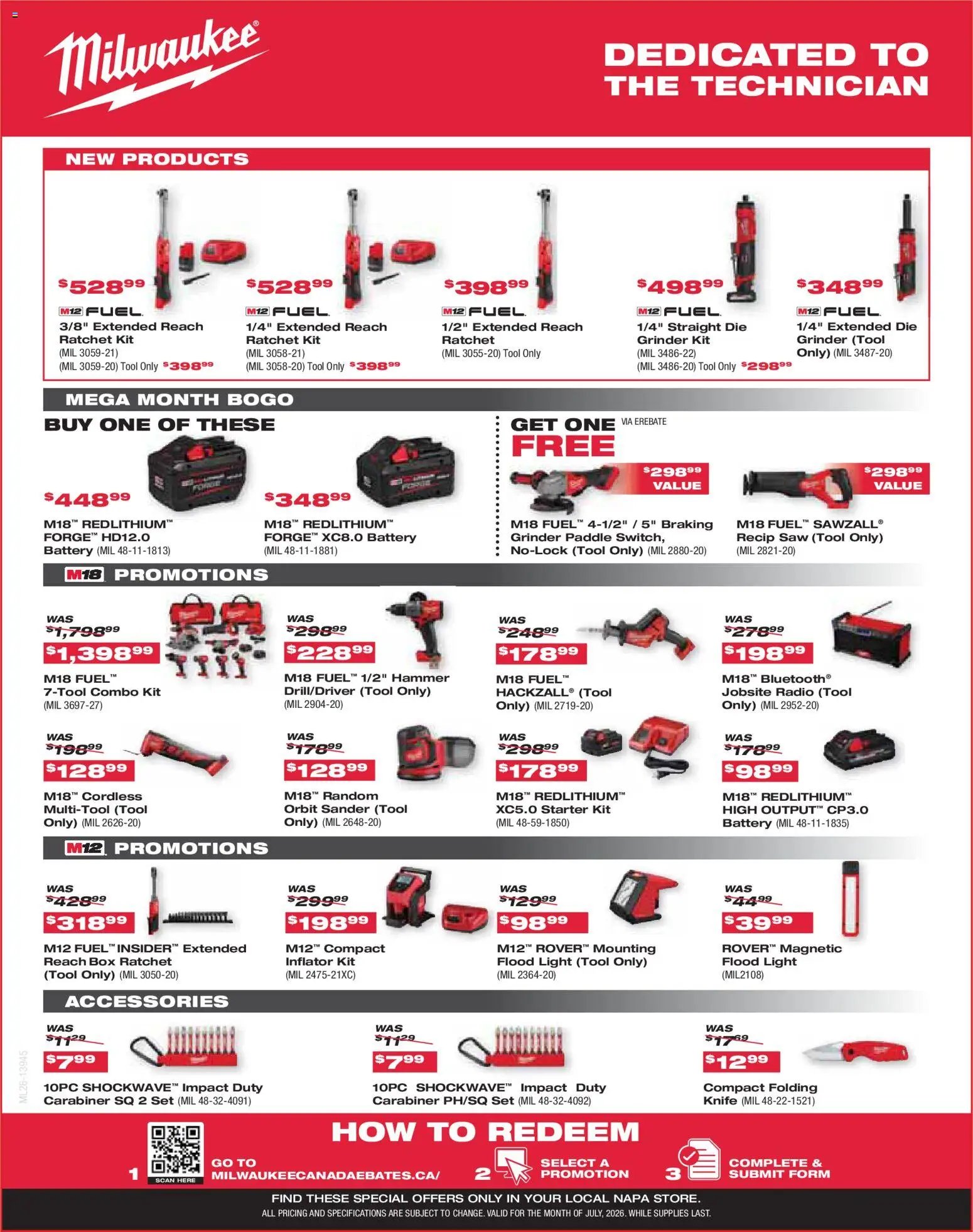 NAPA Auto Parts flyer from 01.07.2026 NAPA Auto Parts weekly flyer