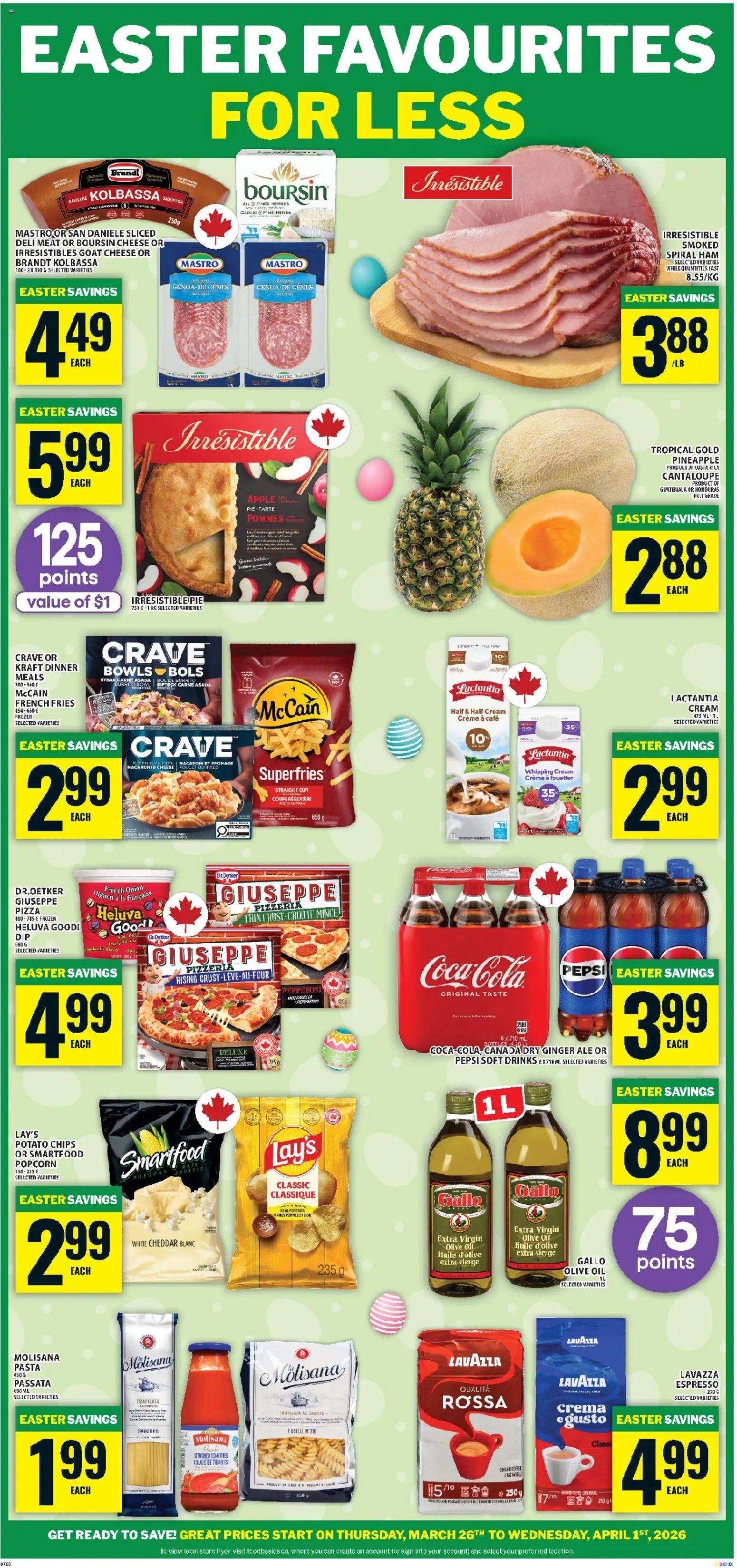 Food Basics flyer from 26.03.2026 Food Basics weekly flyer / circulaire