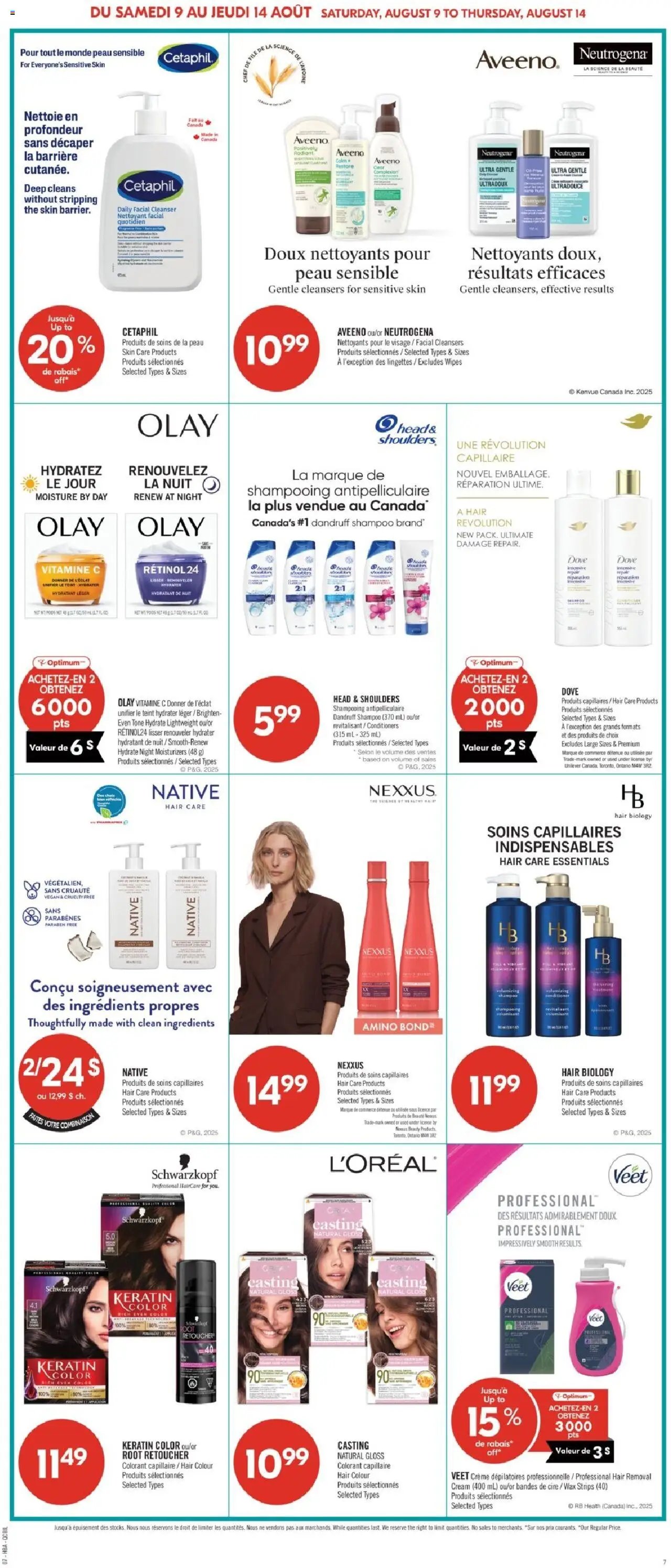 Pharmaprix flyer from 09.08.2025 Weekly flyer / circulaire