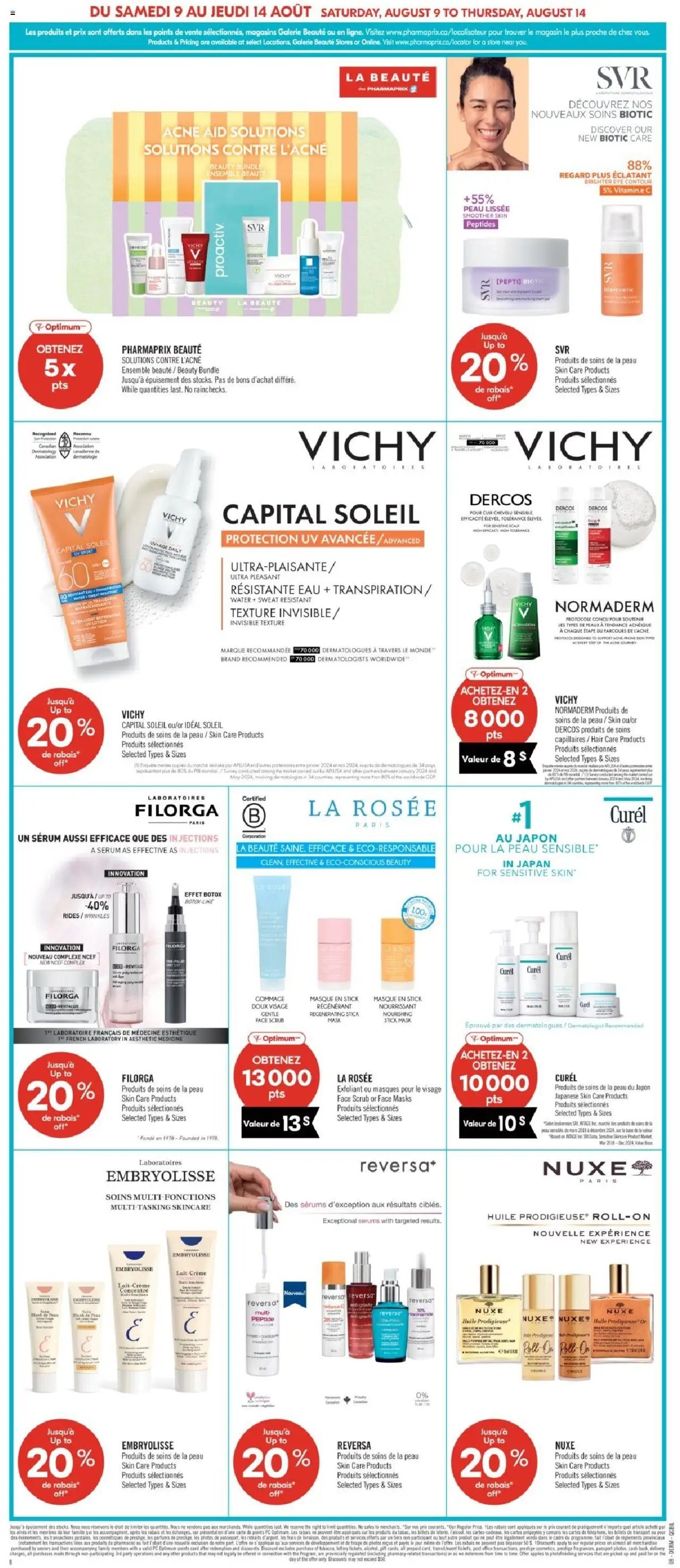 Pharmaprix flyer from 09.08.2025 Weekly flyer / circulaire